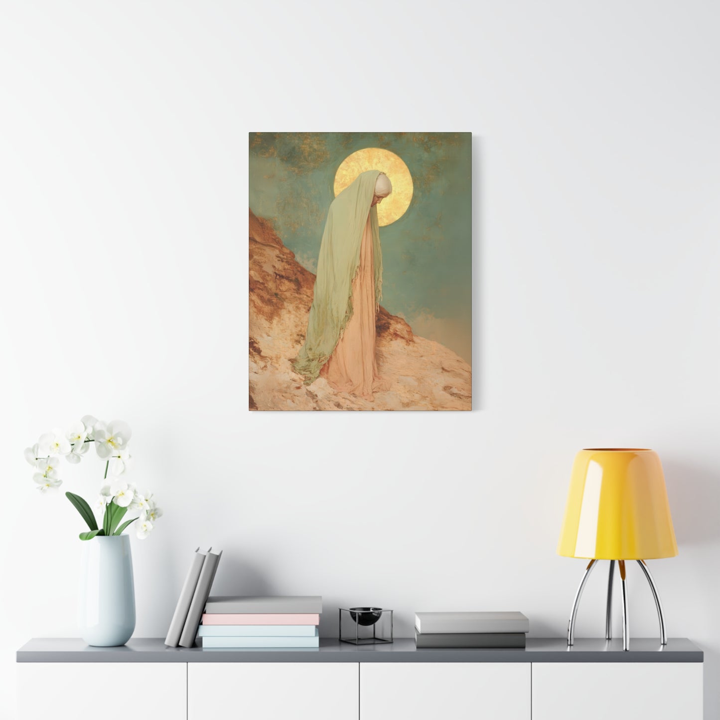 Saint Melania the Elder - Desert Mother - Gallery Wrapped Canvas - Print - Religious Art for your Home - Catholic Art Print