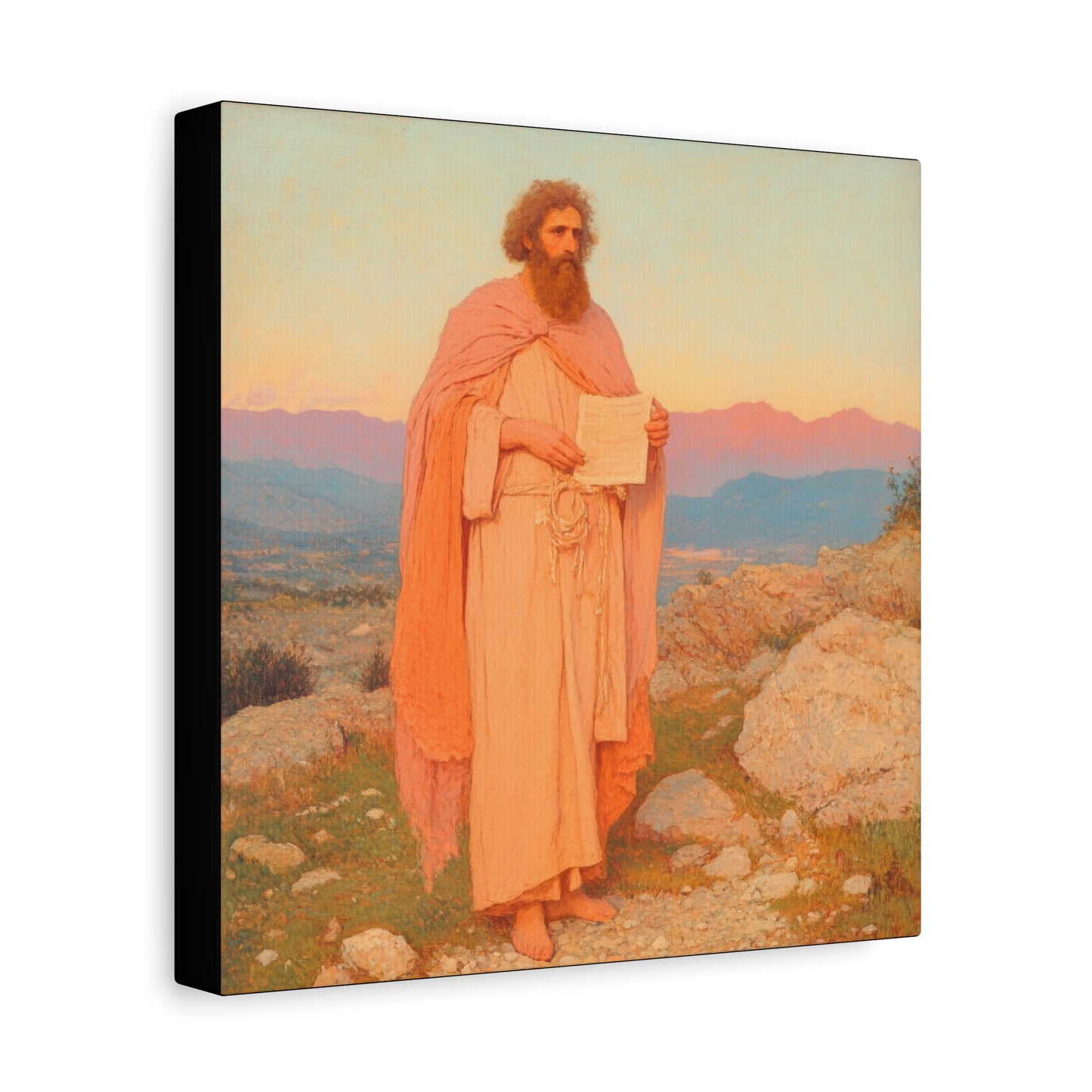 Obadiah - Keeper of the Lord's Warning and Mercy - Gallery Wrapped Canvas - Print - Religious Art for your Home - Catholic Art