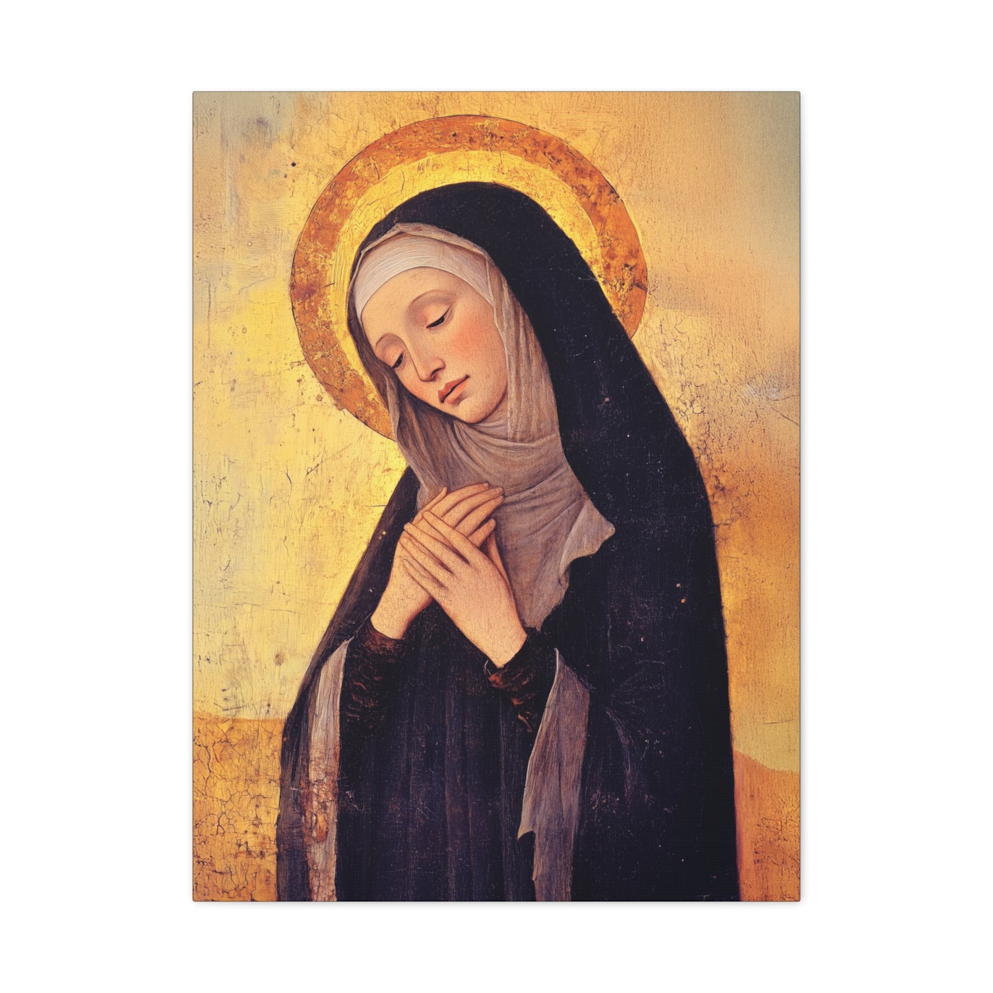 Saint Syncletica of Alexandria - Desert Mother - Gallery Wrapped Canvas - Print - Religious Art for your Home - Catholic