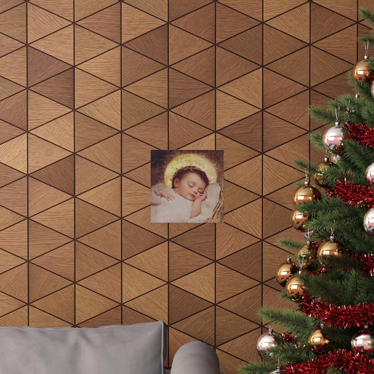 The Christ Child Born Into the Quiet of the World - Sanctified Souls Print - Multiple Sizes - Premium Matte Vertical Posters