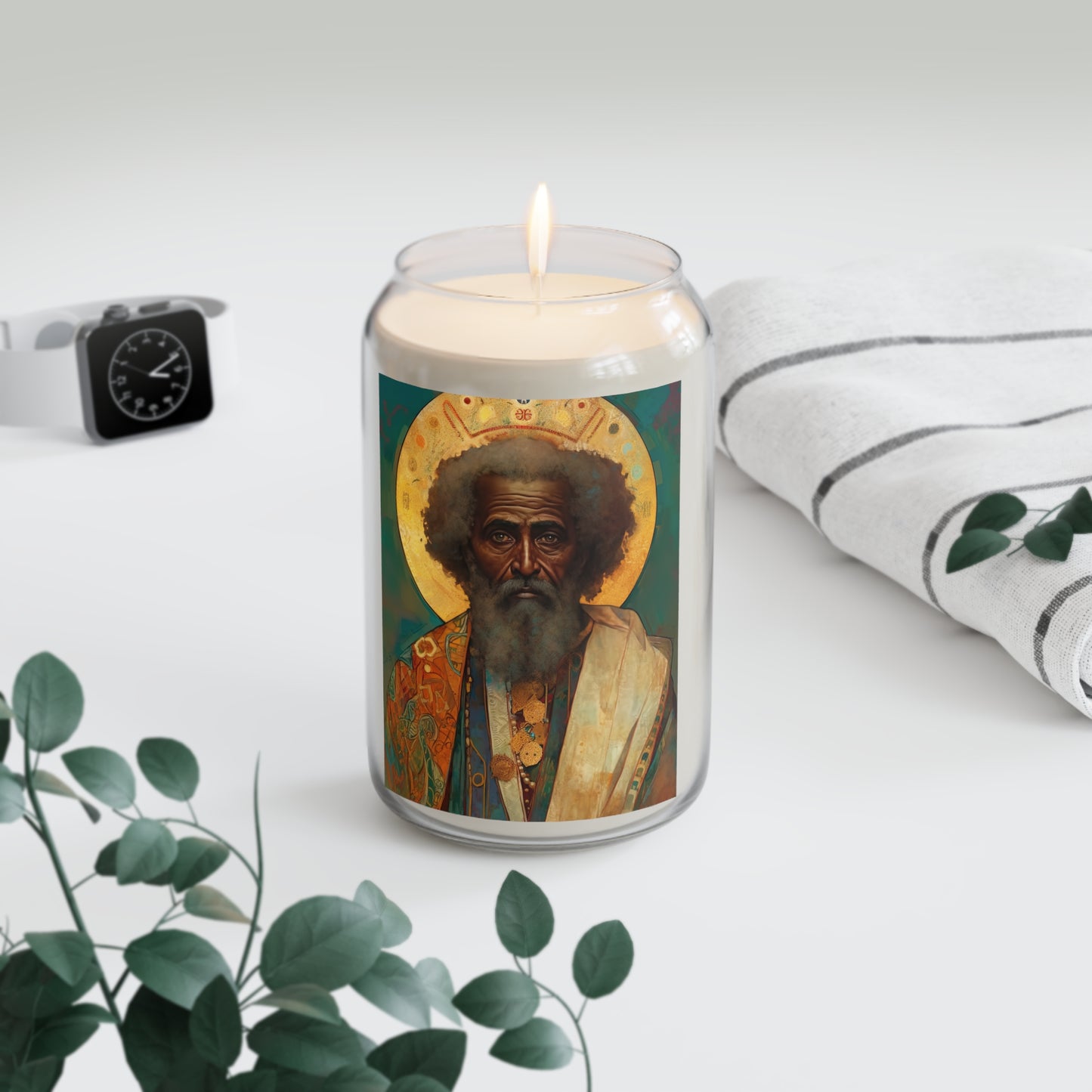 Saint Moses - Scented Prayer Candle, 13.75oz - Tall Size - Religious Prayer Candle - Catholic Art