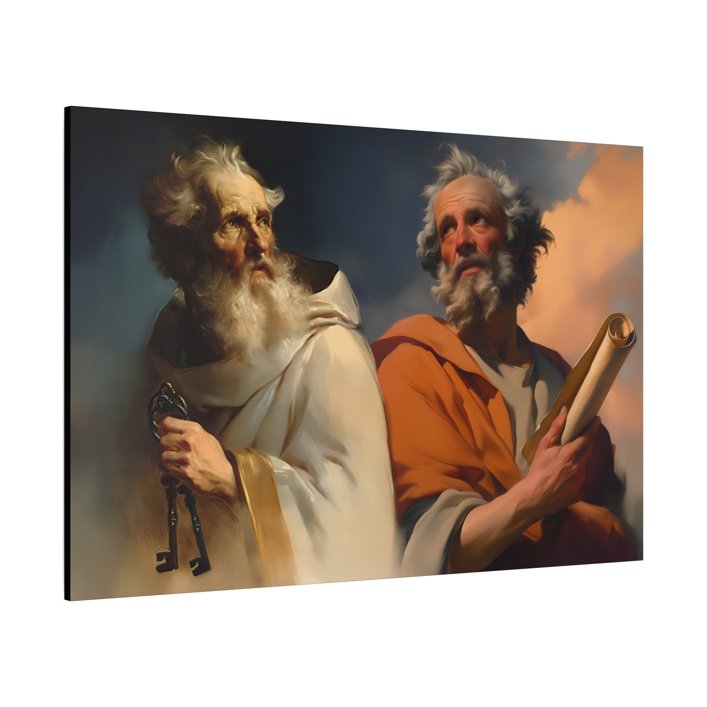 Saint Peter and Saint Paul - Museum Wrapped Canvas - Print - Religious Art for your Home - Christian print