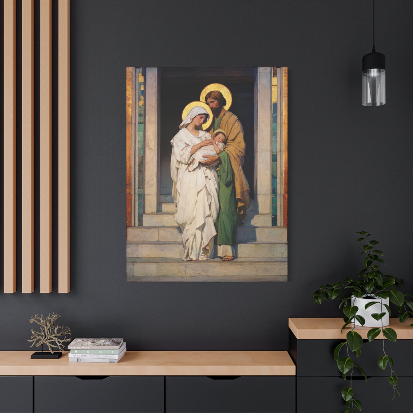 The Feast of the Presentation of the Lord - Holy Family - Gallery Wrapped Canvas - Print - Religious Art for your Home - Catholic art print - prayer room art