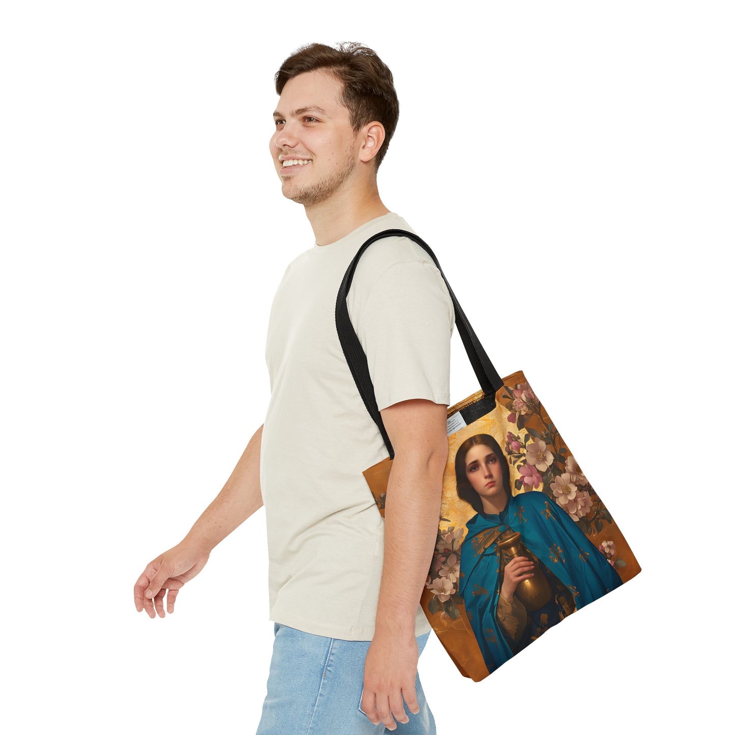 Saint Anastasia the Patrician of Alexandria Tote Bag - Three sizes - Large Medium Small Faith Art Bag - Catholic purse - Double Sided