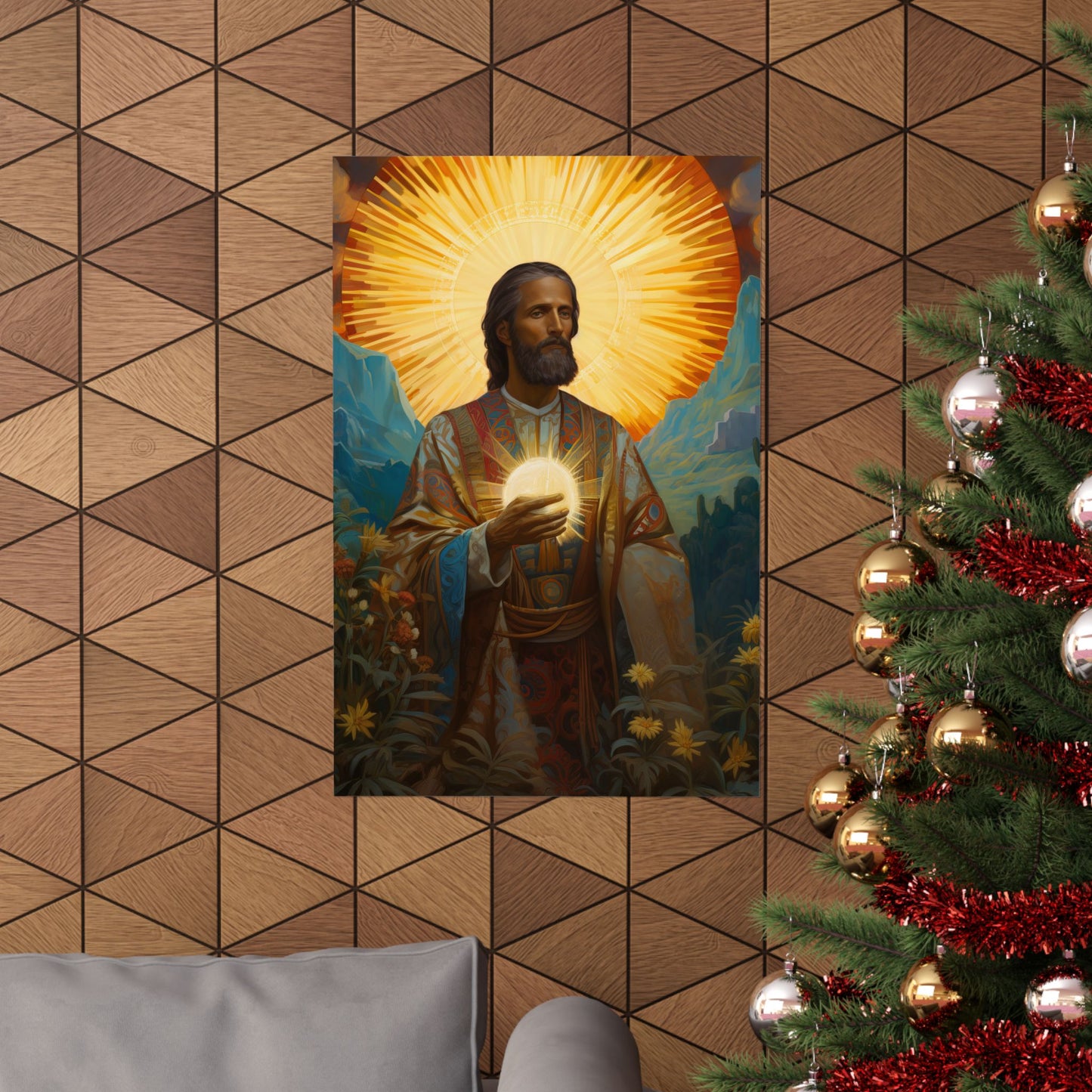 Saint Benignus of Dijon - Sanctified Souls Print - Multiple Sizes - Premium Matte Vertical Posters