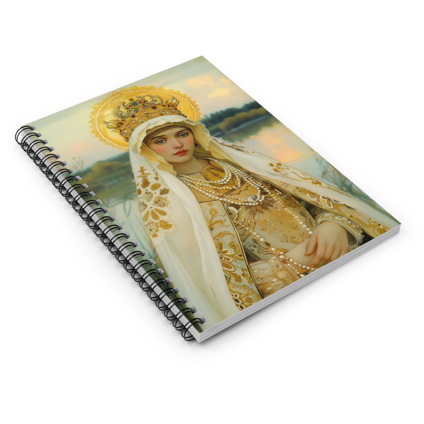 Saint Olga of Kyiv Sanctified Souls Art - Religious - Spiral Notebook - Ruled Line - Religious art - Saint Artwork