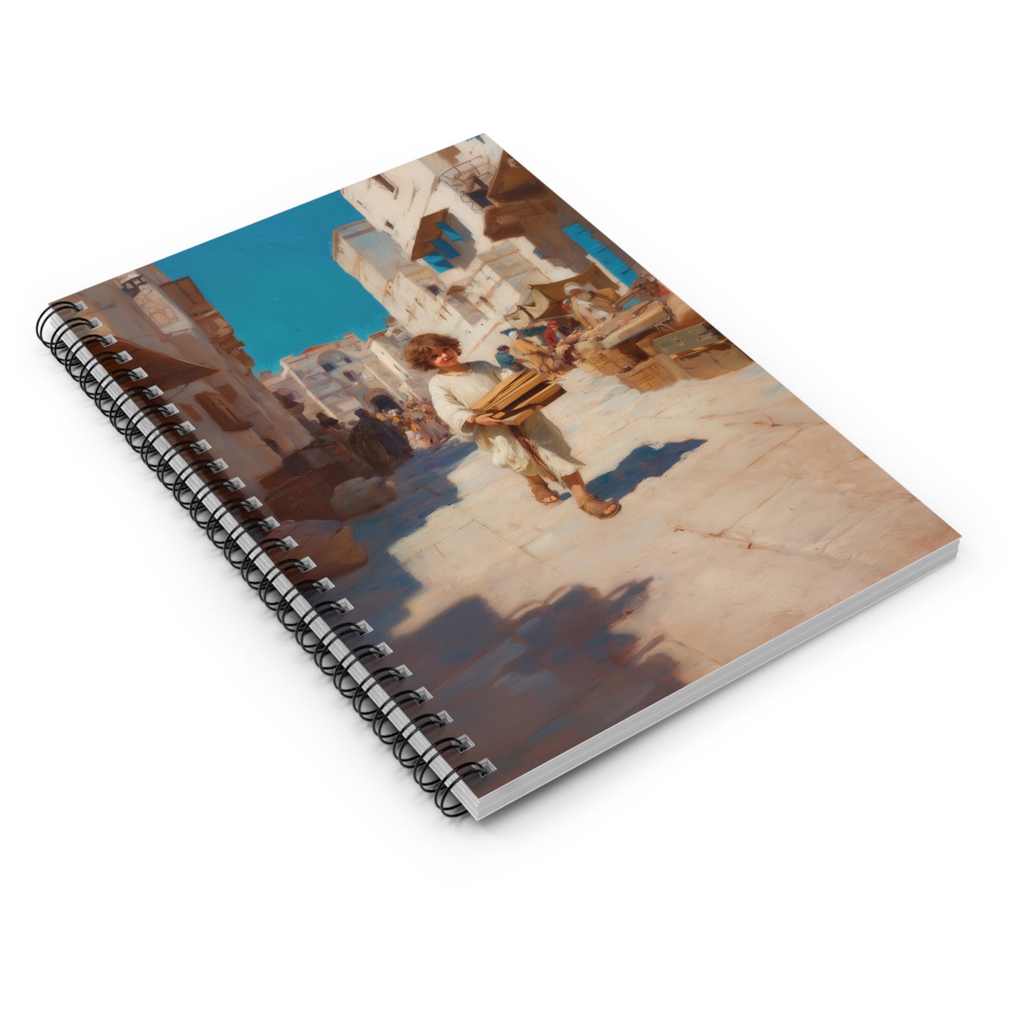 Nazareth and the Hidden Light of Christ - Sanctified Souls Art - Religious Based Notebook - Spiral Notebook