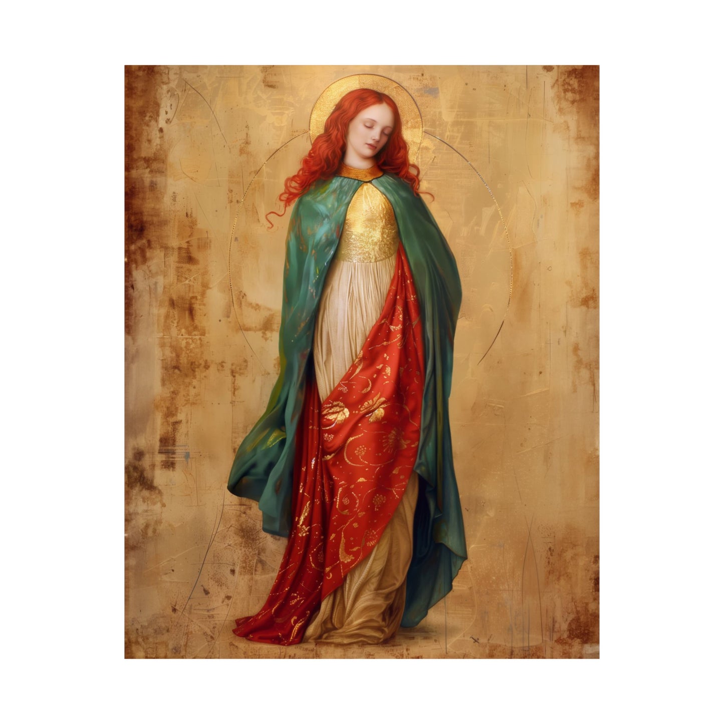 Resilient Spirit - Mary Magdalene's Faithful Path - Sanctified Souls Print - Multiple Sizes - Premium Posters - Catholic Art - Christian