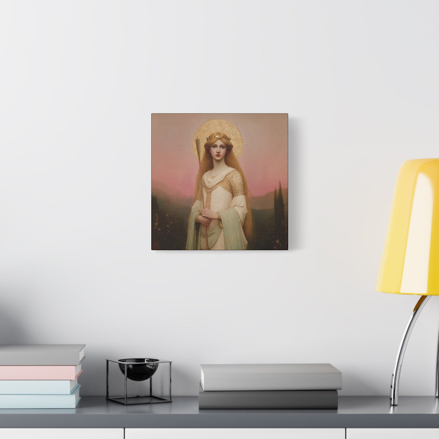 Saint Ursula -  Museum Wrapped Canvas - Sanctified Souls Print - Religious Art for your Home - Catholic Patron Saint Art