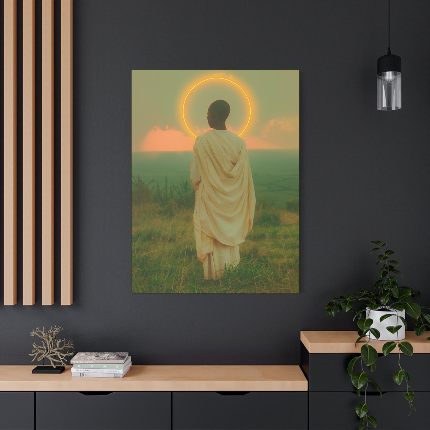 Saint Charles Lwanga -  Museum Wrapped Canvas - Sanctified Souls Print - Religious Art for your Home - Catholic Patron Saint Art