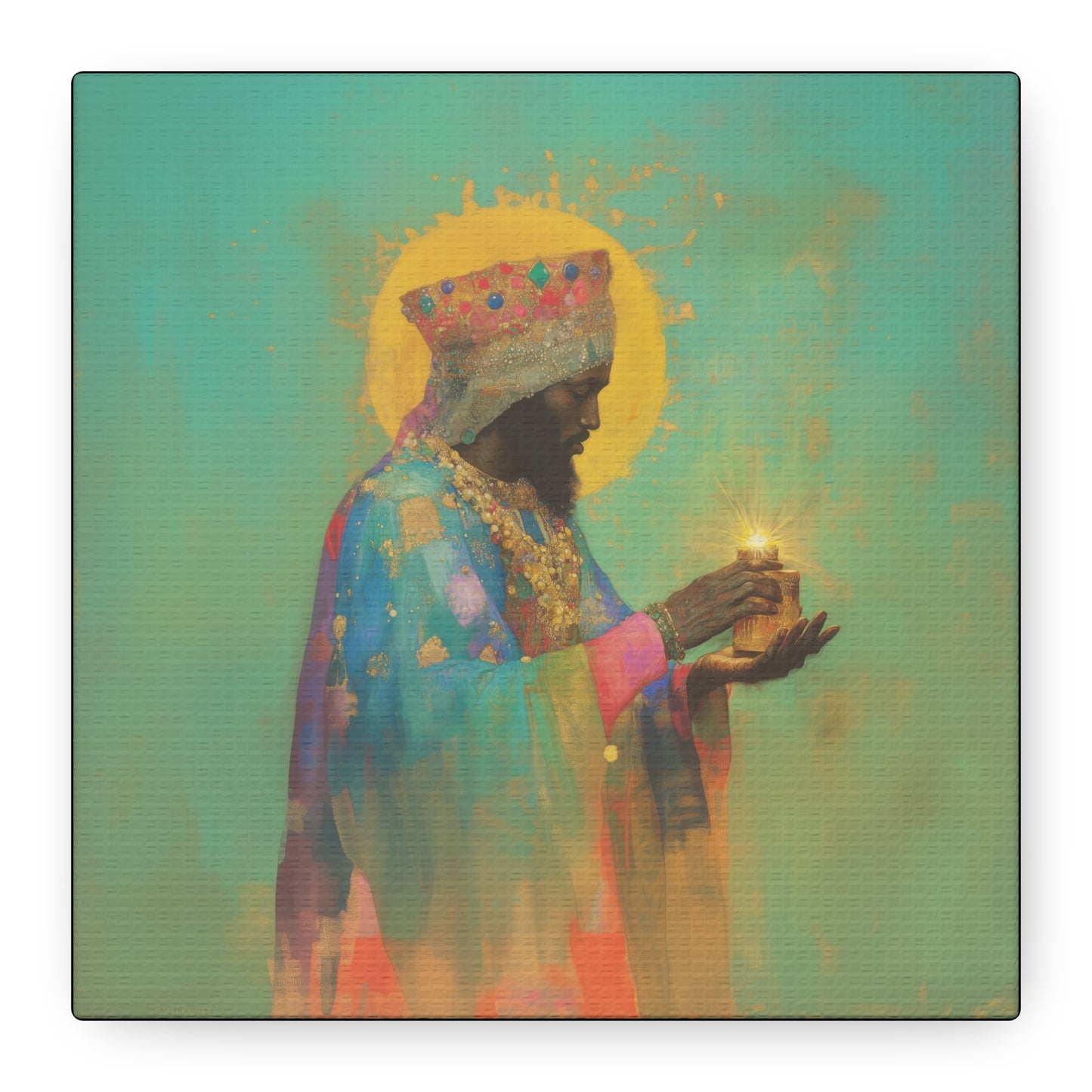 Balthazar and the Gift of Foretold Sorrow - 3 Wise Men - Gallery Wrapped Canvas - Print - Religious Art for your Home - Catholic