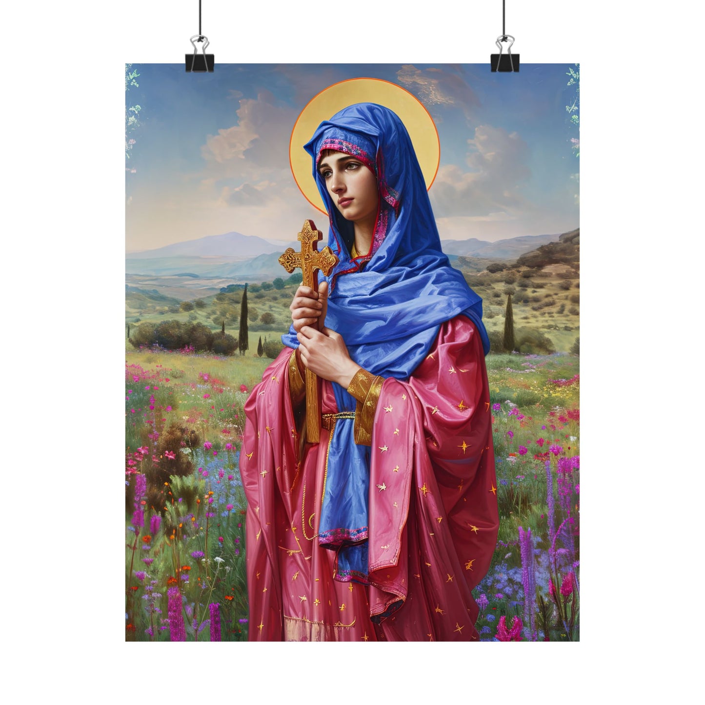 Saint Anysia of Salonika  - Sanctified Souls Print - Multiple Sizes - Premium Matte Vertical Posters