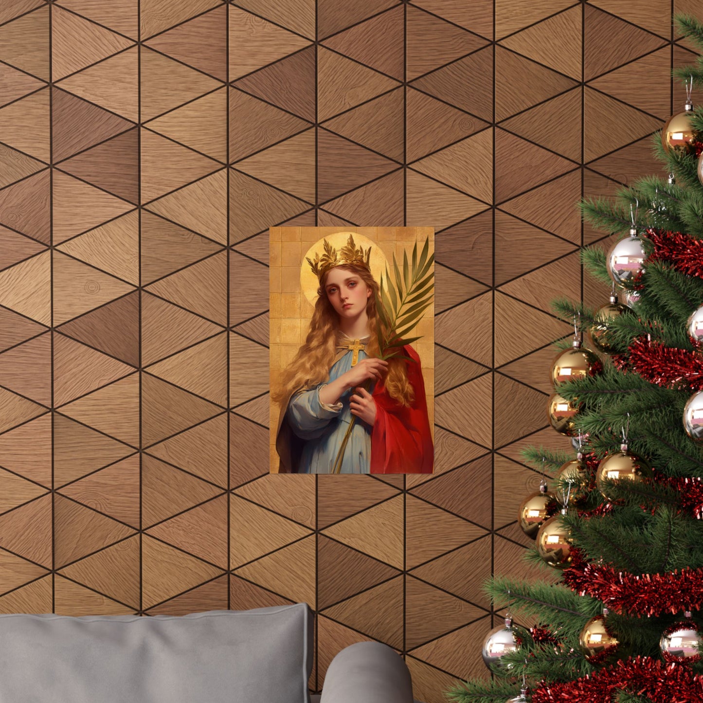 Saint Agrippina - Sanctified Souls Print - Multiple Sizes - Premium Matte Vertical Posters
