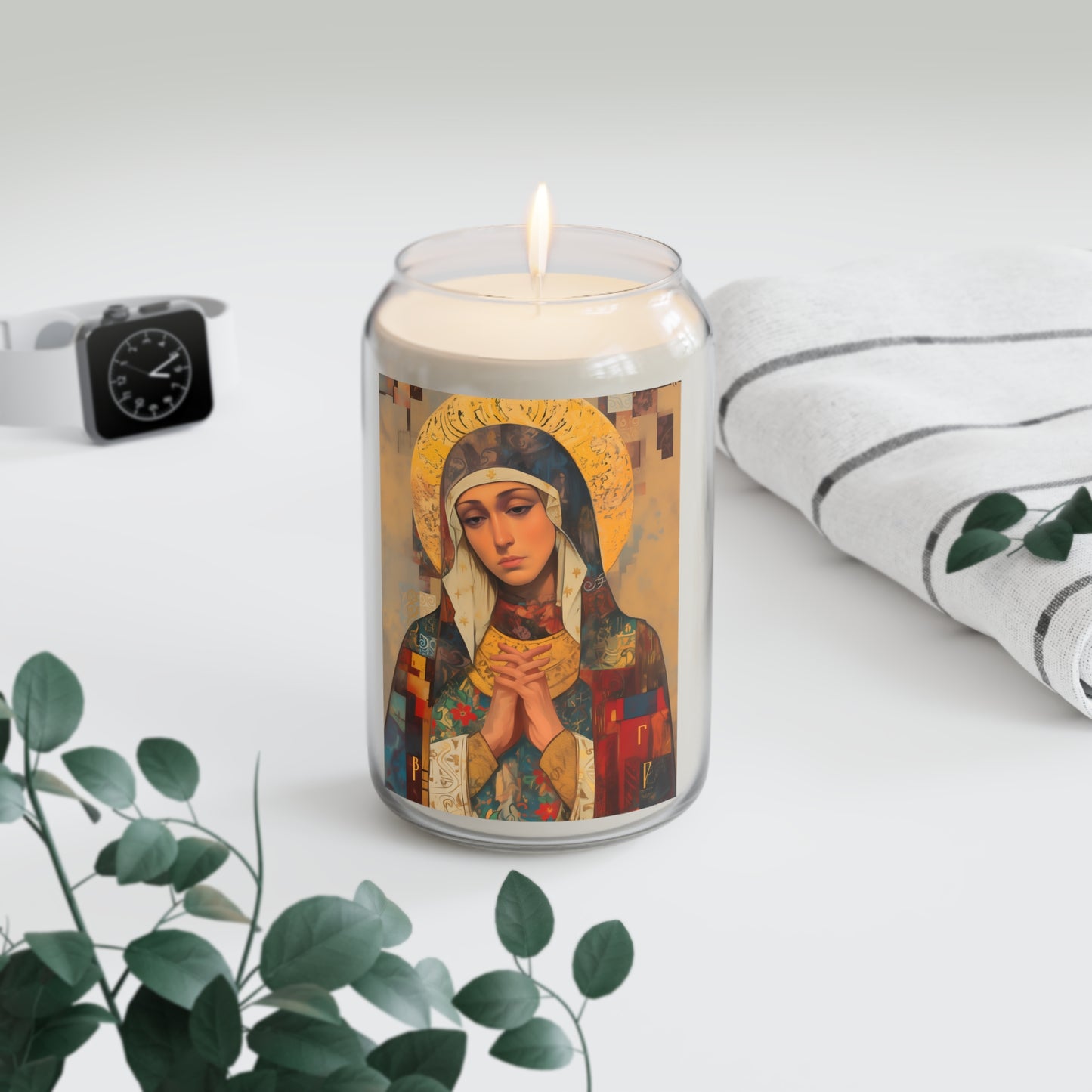 Virgin Mary - Holy Mother of Grace - Scented Prayer Candle, 13.75oz -  Candle - Catholic Art - prayer room Scented Candle