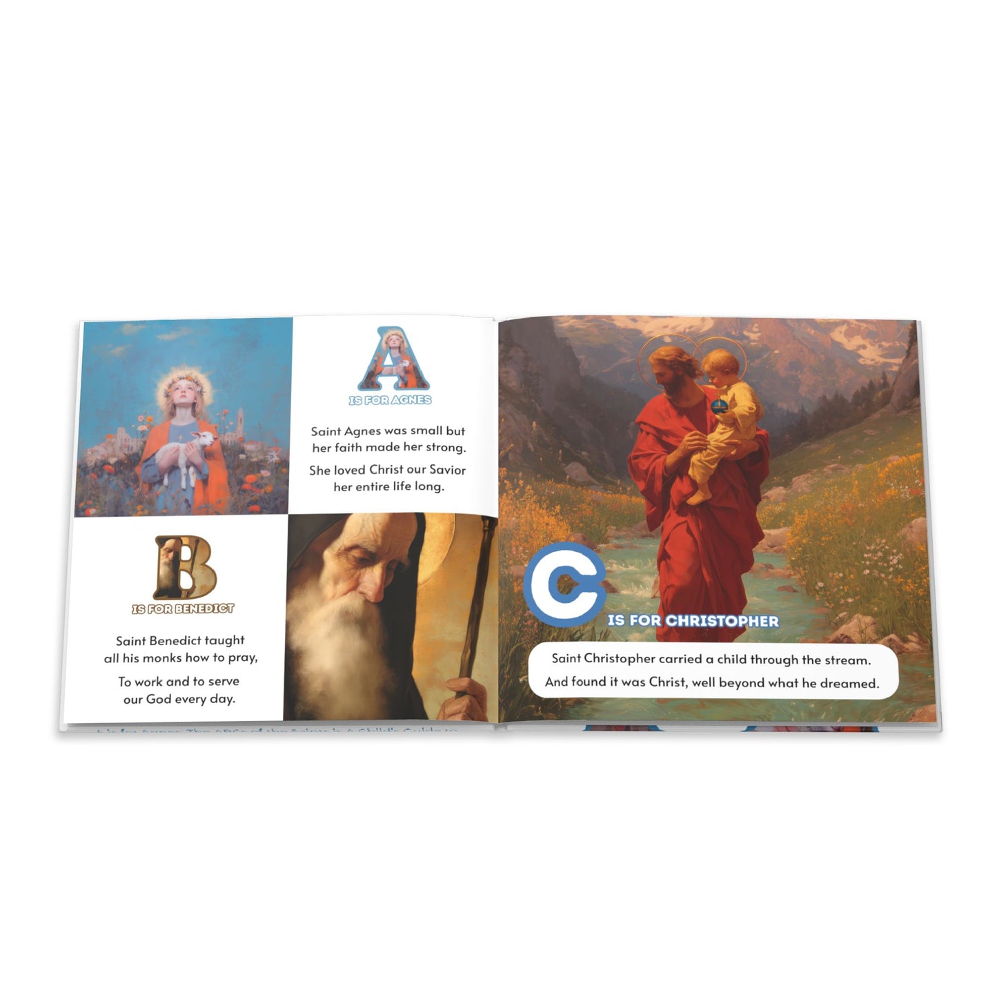 A is for Agnes (Hardcover) The ABCs of the Saints - A Child's Guide to the Saints - Catholic ABC Book | Saints Alphabet Book