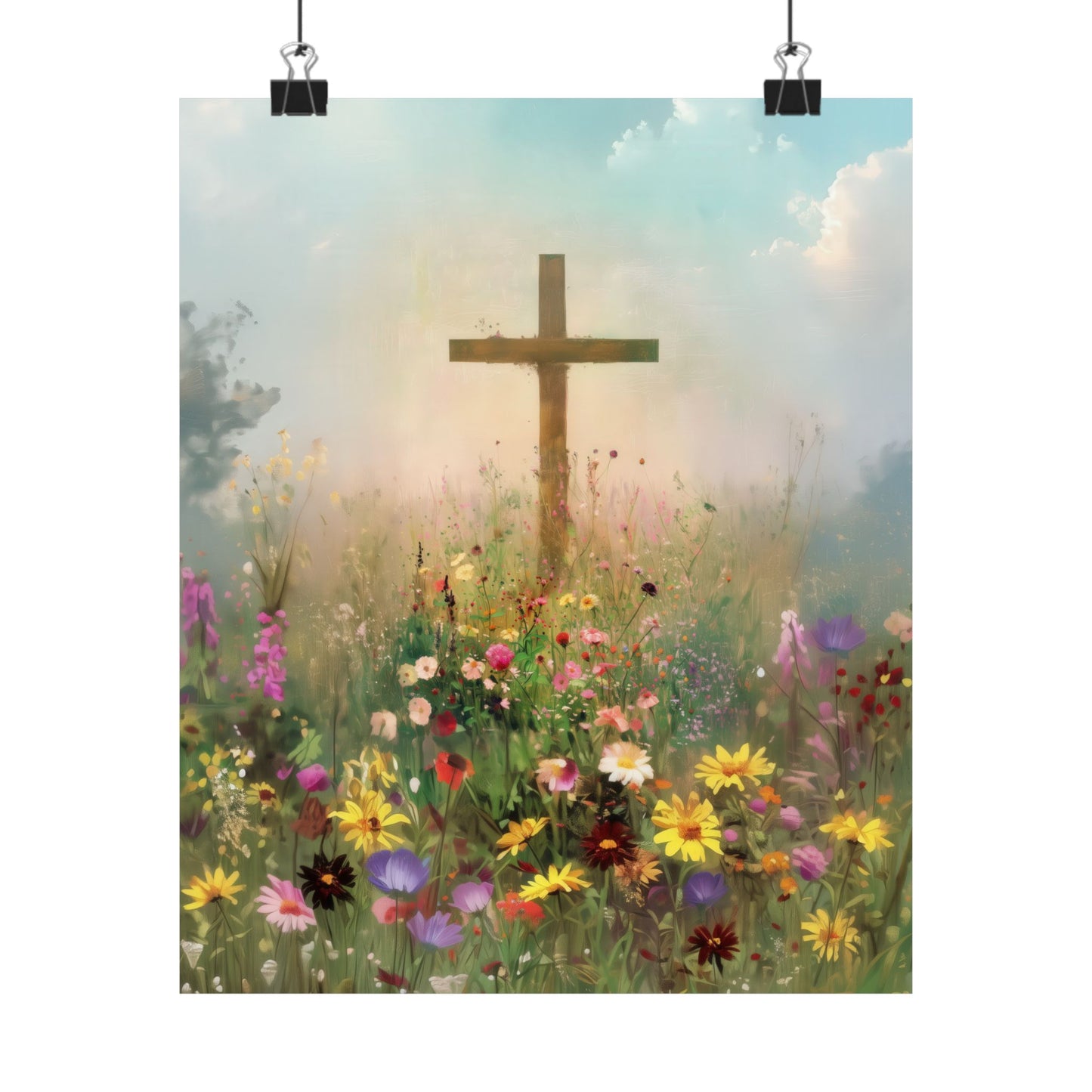 The Cross That Called the Earth to Life - Sanctified Souls Print - Multiple Sizes - Premium Matte Vertical Posters
