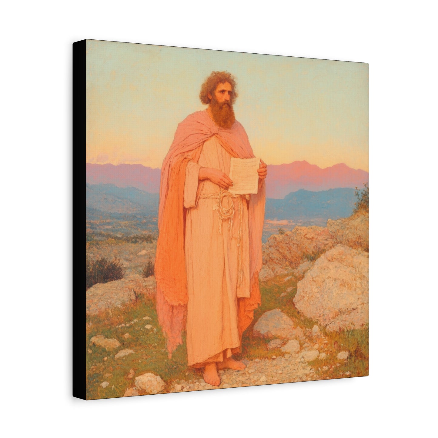 Obadiah - Keeper of the Lord's Warning and Mercy - Gallery Wrapped Canvas - Print - Religious Art for your Home - Catholic Art
