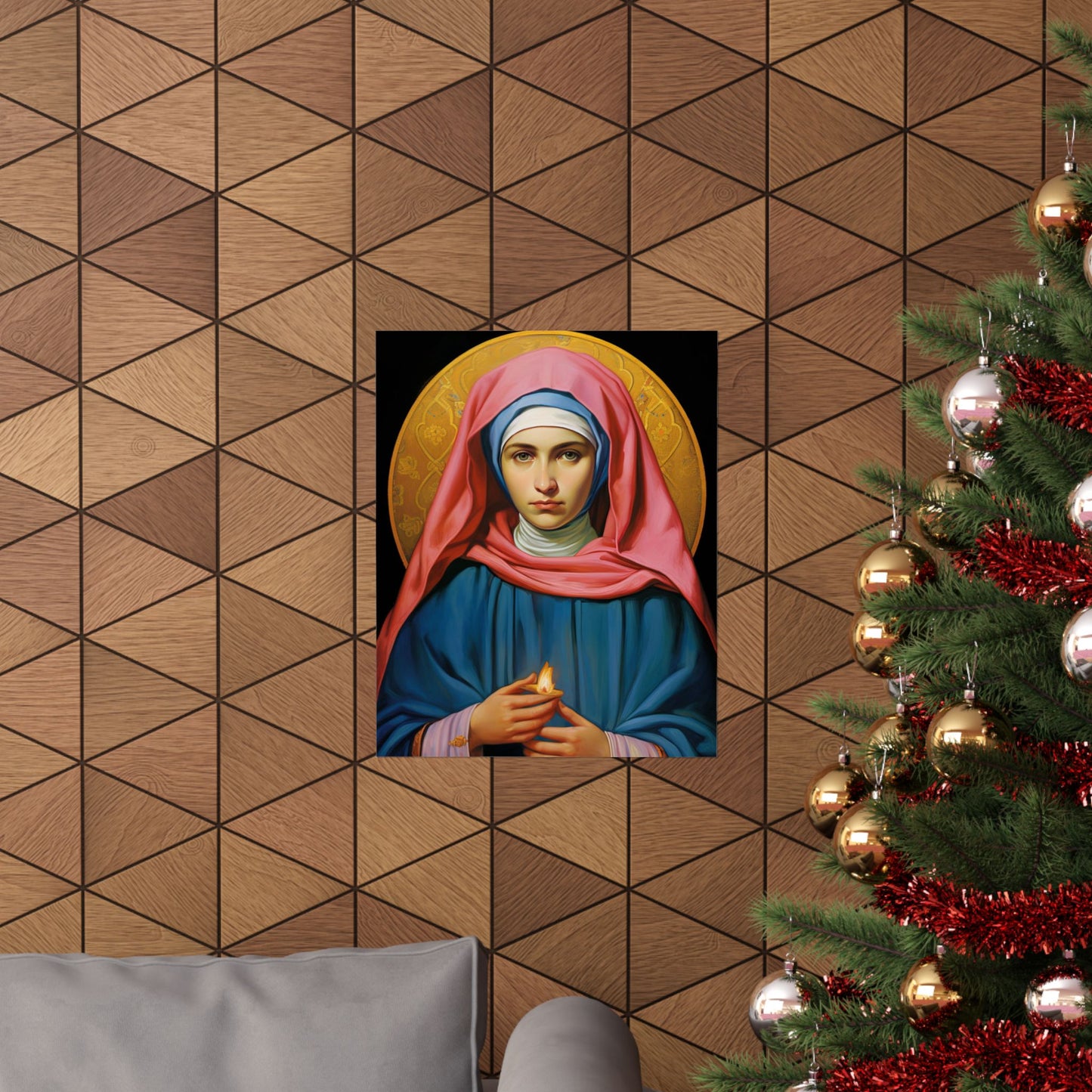 Saint Bernadette Print - Sanctified Souls Print - Multiple Sizes - Premium Matte Vertical Posters