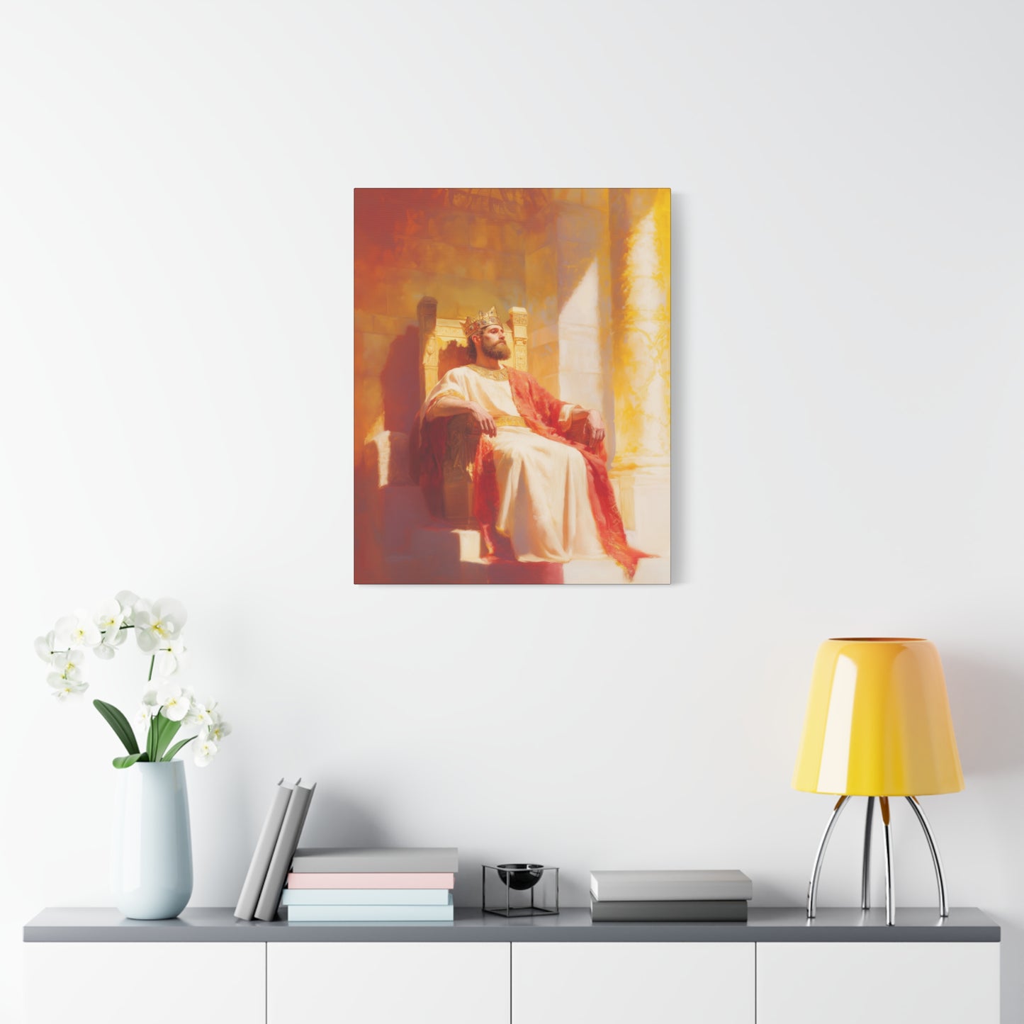 King Solomon: Keeper of God's Understanding - Gallery Wrapped Canvas - Print - Religious Art for your Home - Catholic Art