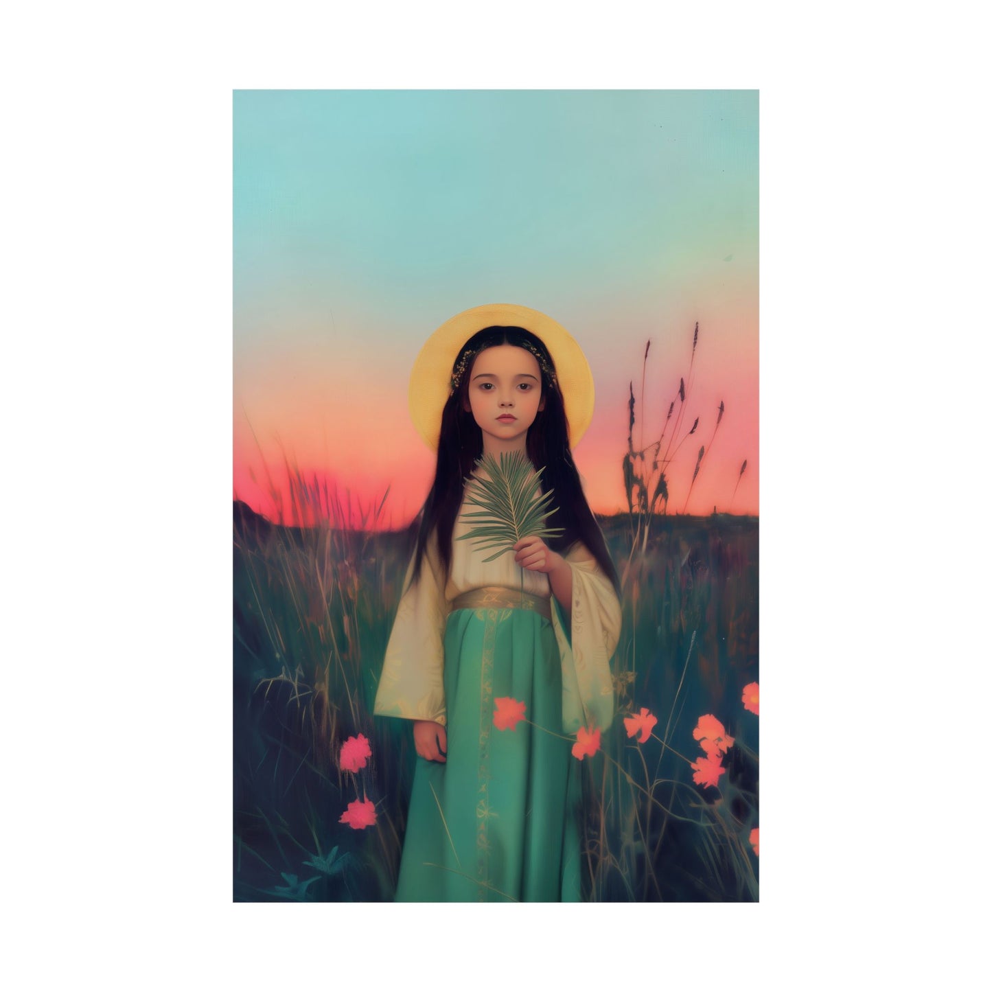 Saint Charity -  Sanctified Souls Print - Multiple Sizes - Premium Posters - Catholic Art - Christian Home - Martyr Saint