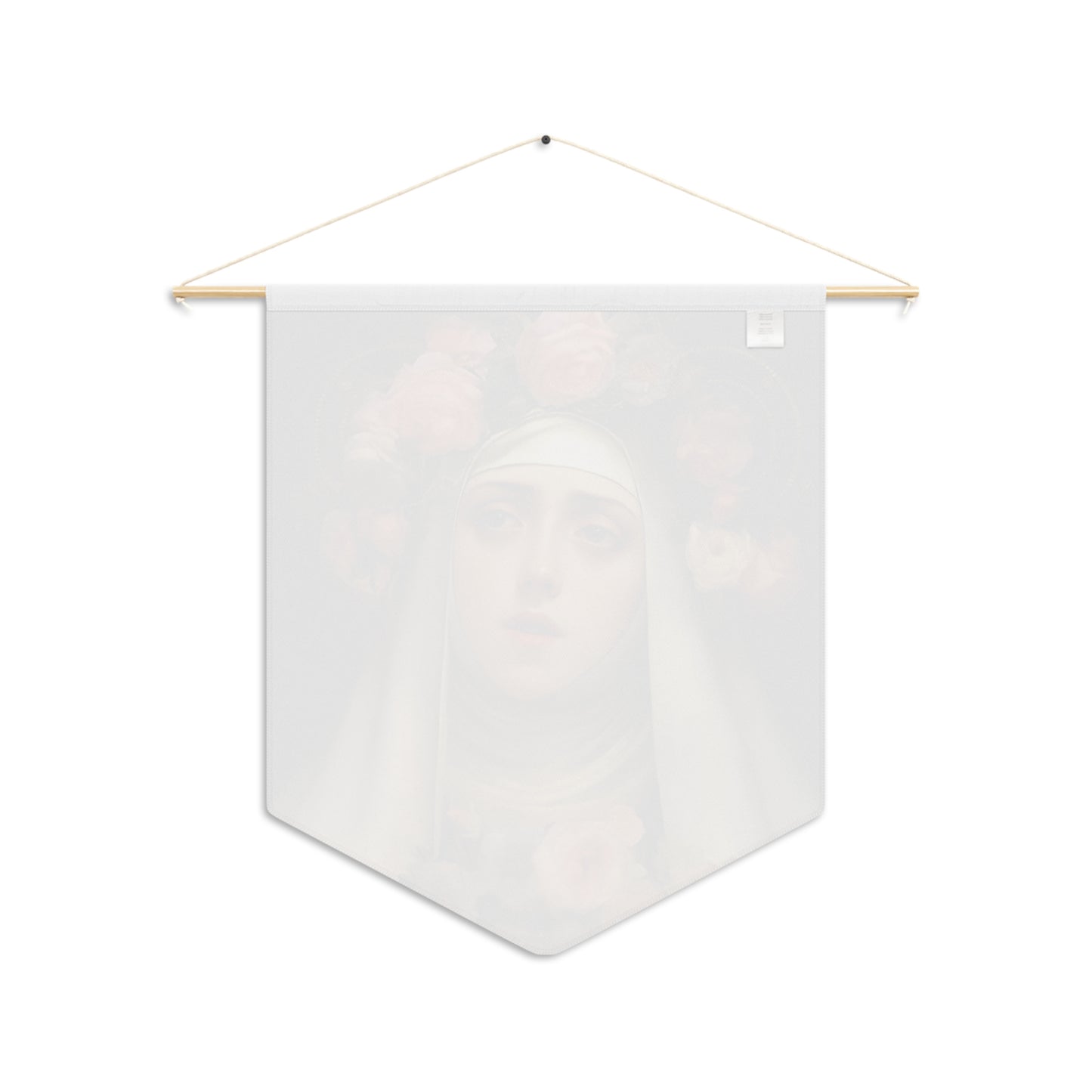 Saint Rose of Lima Wall Banner / Wall Hanging - Unique Religious Art for your home - Prayer room - Catholic Home Art - 18" x 21"