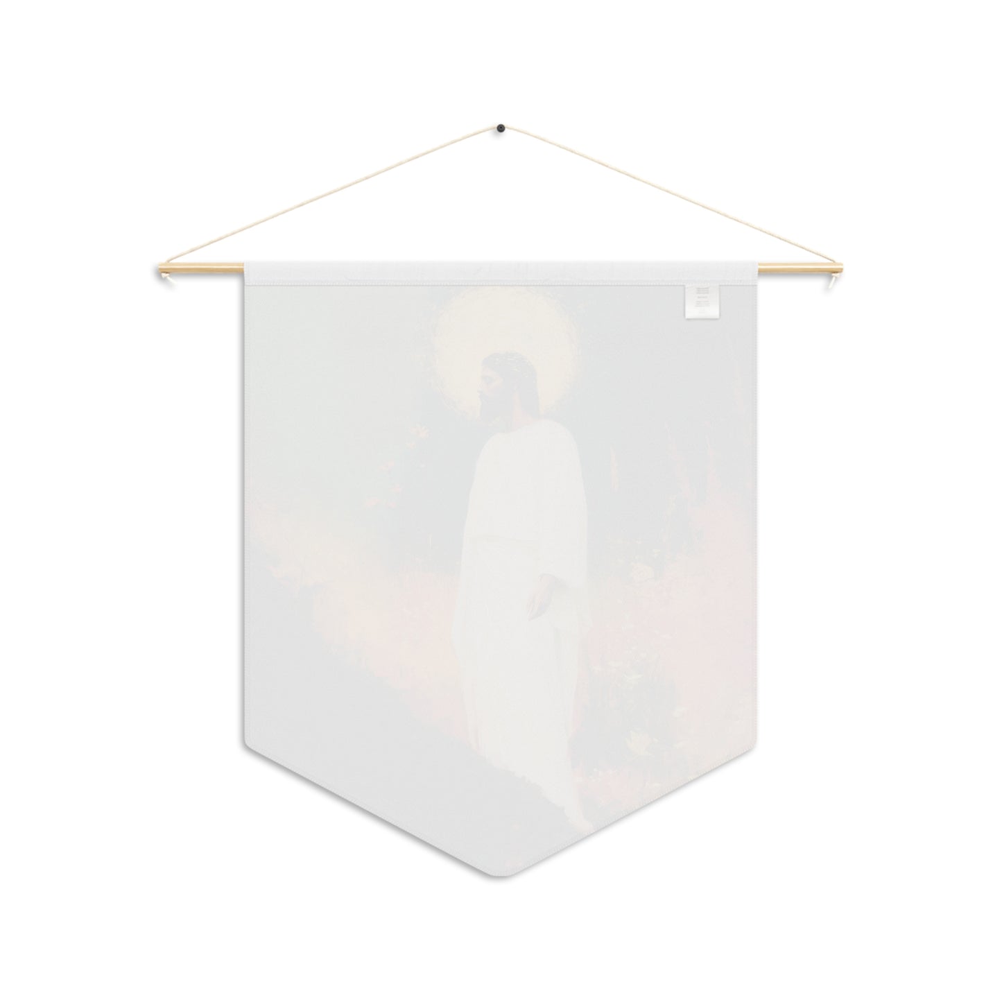 Christus Resurrexit (Christ Is Risen) Pennant / Banner / Wall Hanging - Prayer room art - Catholic Home - 18" x 21"