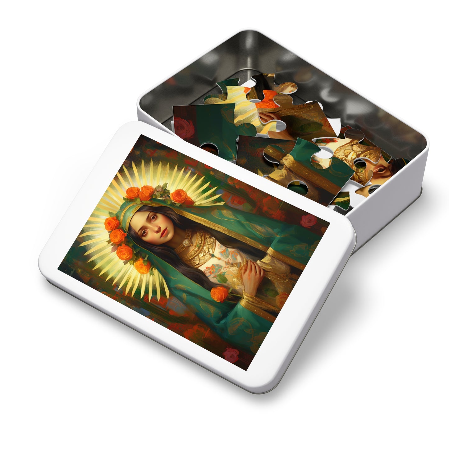 Patroness of Hope : Our Lady of Gudalupe - Puzzle and Keepsake Tin - Jigsaw Puzzle (30, 110, 252, 500,1000-Piece) - Religious Puzzle