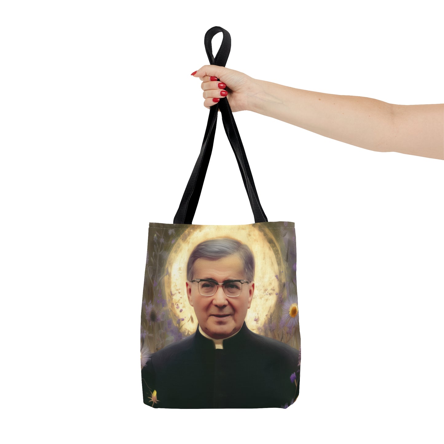 Saint Josemaría Escrivá - Tote Bag - Large Medium Small Faith Art Bag - Catholic Faith Purse - Double Sided