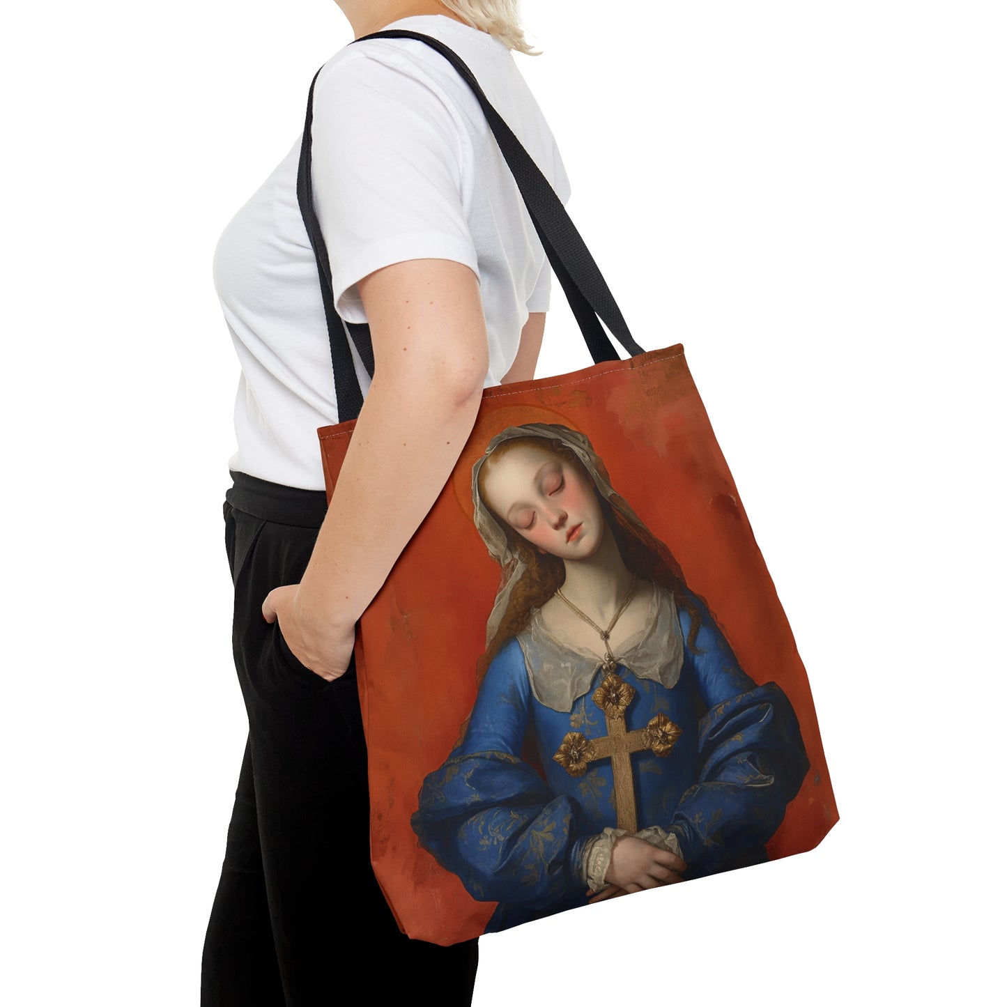 Saint Philomena of San Severino Tote Bag - Large Medium Small Faith Art Bag - Catholic Faith Purse - Religious Carry All Reusable Tote Bag