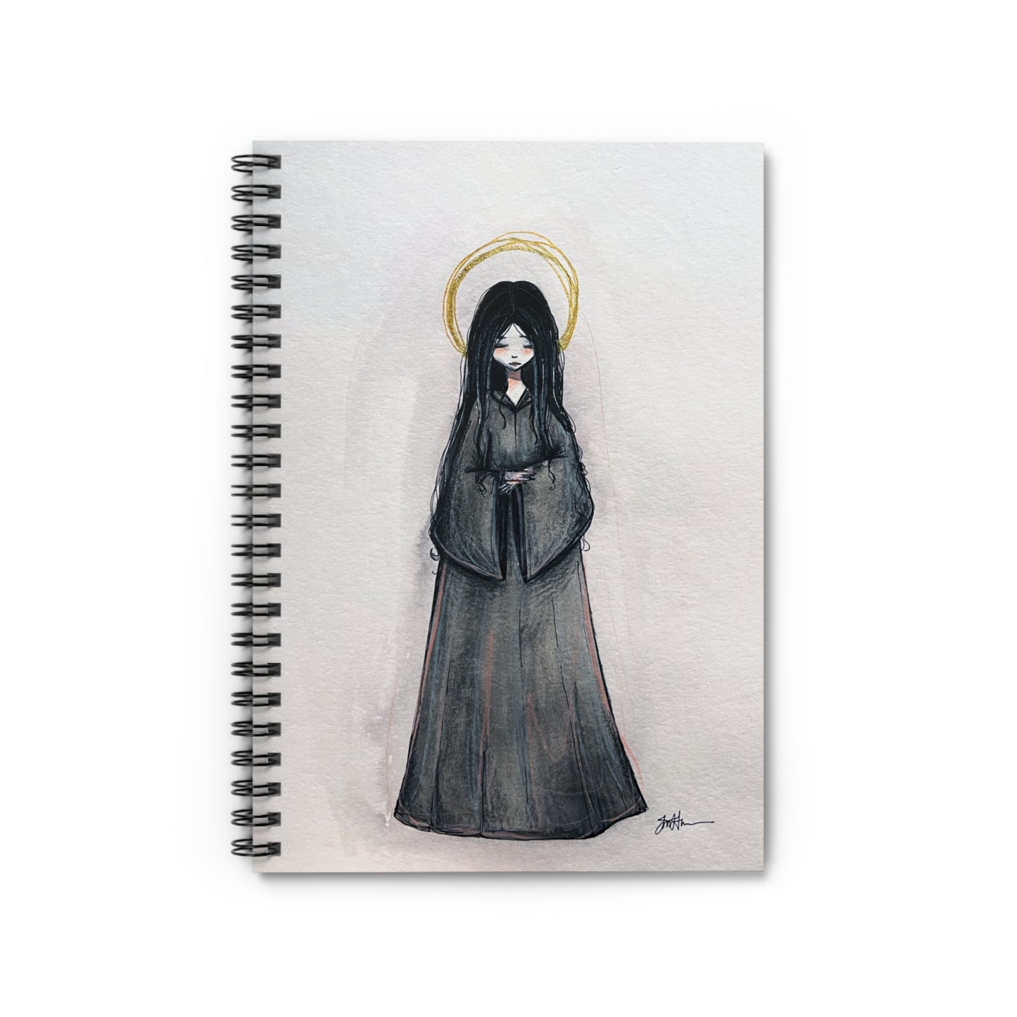 Blessed Mary Magdalen Kiota Catholic Spiral Notebook | Christian Prayer Journal | Hand-Drawn Sacred Art Notebook | Religious Journal