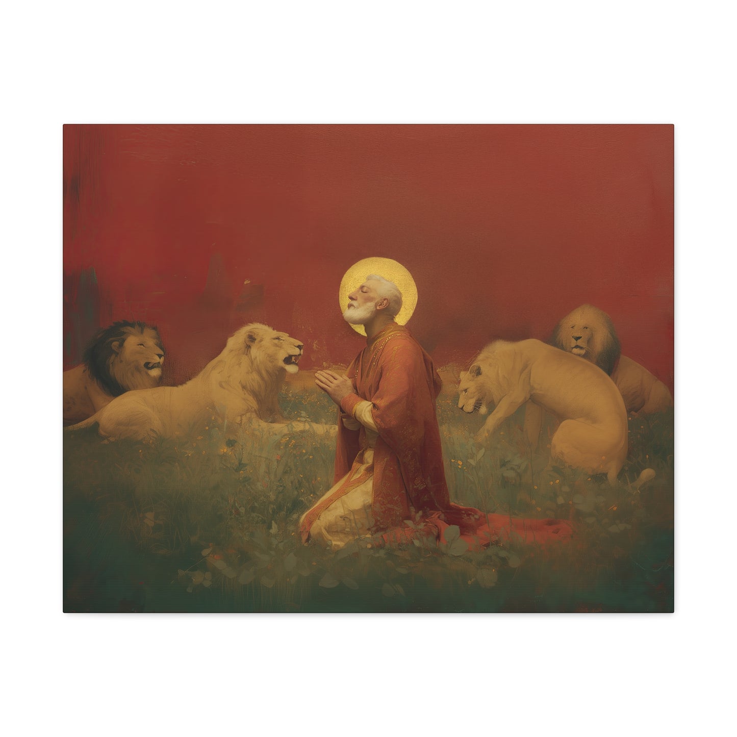 Saint Ignatius of Antioch -  Museum Wrapped Canvas - Sanctified Souls Print - Religious Art for your Home - Catholic Patron Saint Art