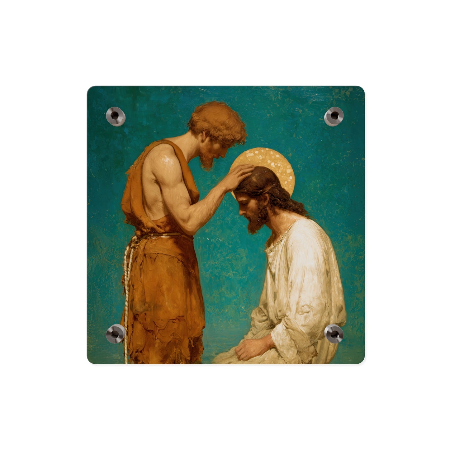 Saint John the Baptist, The Prophet and the Promise - Acrylic Wall Art Panel - Ready to Hang Acrylic Print - Catholic Saint Art