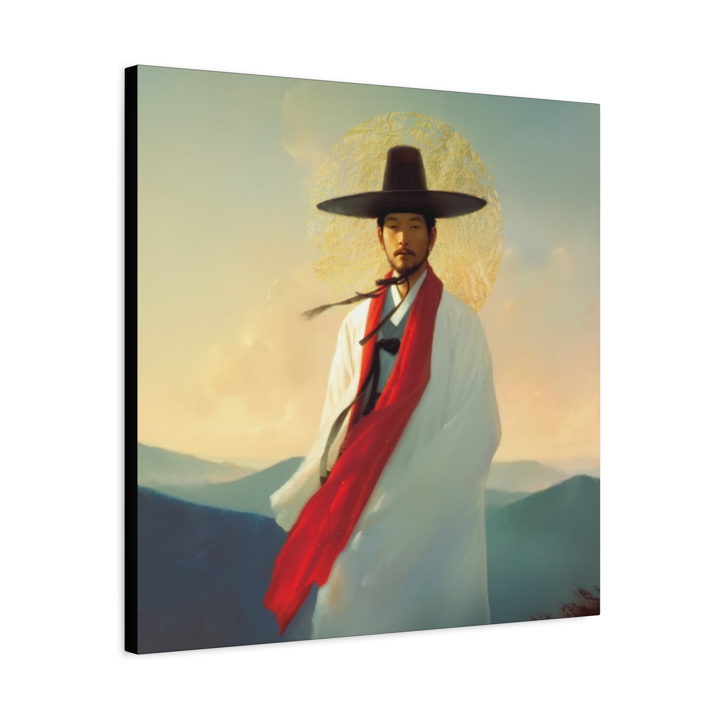 Saint Andrew Kim Taegon - Multiple Sizes - Catholic Home art - Museum Wrapped Canvas - Sanctified Souls Print - Martyr Saint