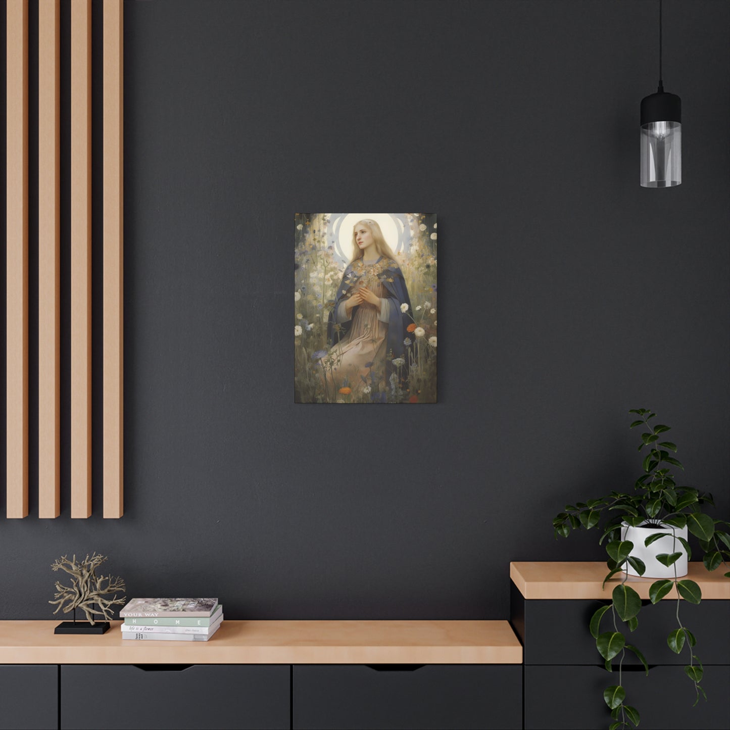 Saint Hildegard of Bingen - Museum Wrapped Canvas - Sanctified Souls Print - Religious Art for your Home
