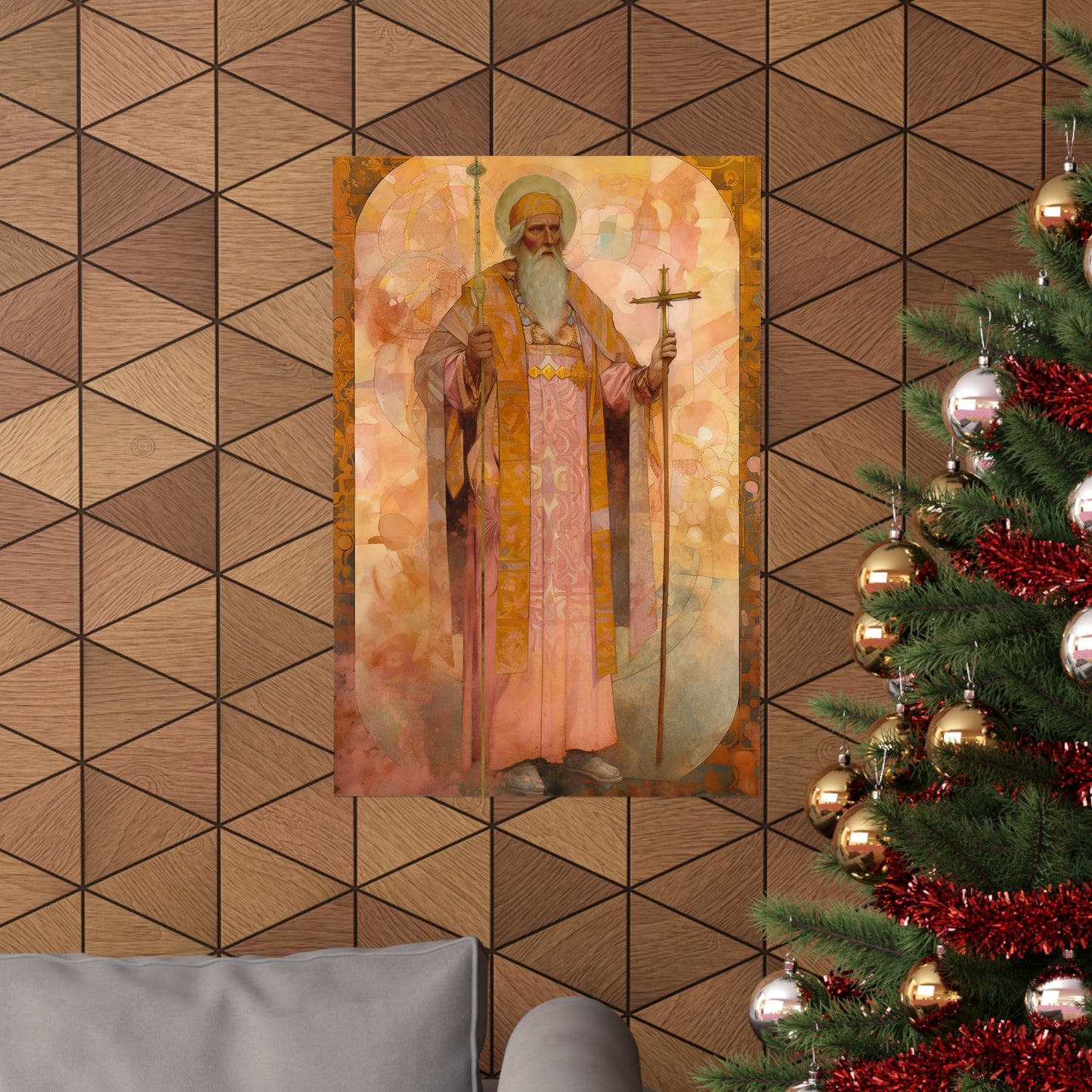 Saint Thorlak of Iceland Print - Sanctified Souls Print - Multiple Sizes - Premium Matte Vertical Posters