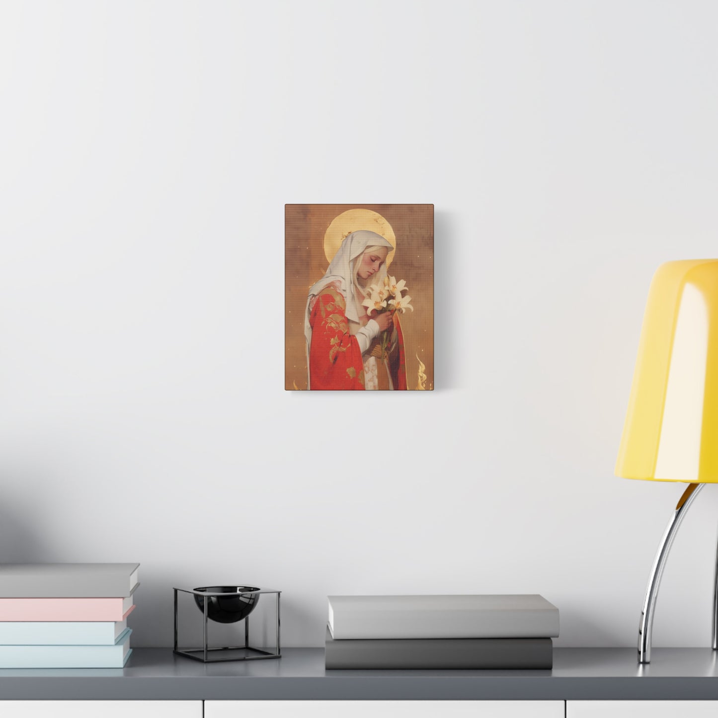 Saint Faith of Agen - Gallery Wrapped Canvas - Print - Religious Art for your Home - Catholic Art