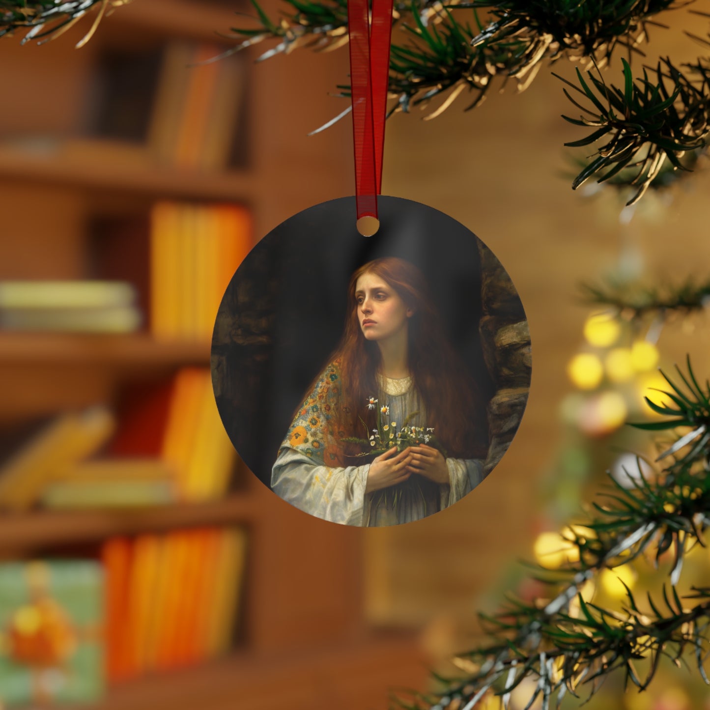 Saint Mary Magdalene : Witness to Resurrection Metal Ornament - Religious Holiday Christmas Ornament and Keepsake - Prayer Ornament