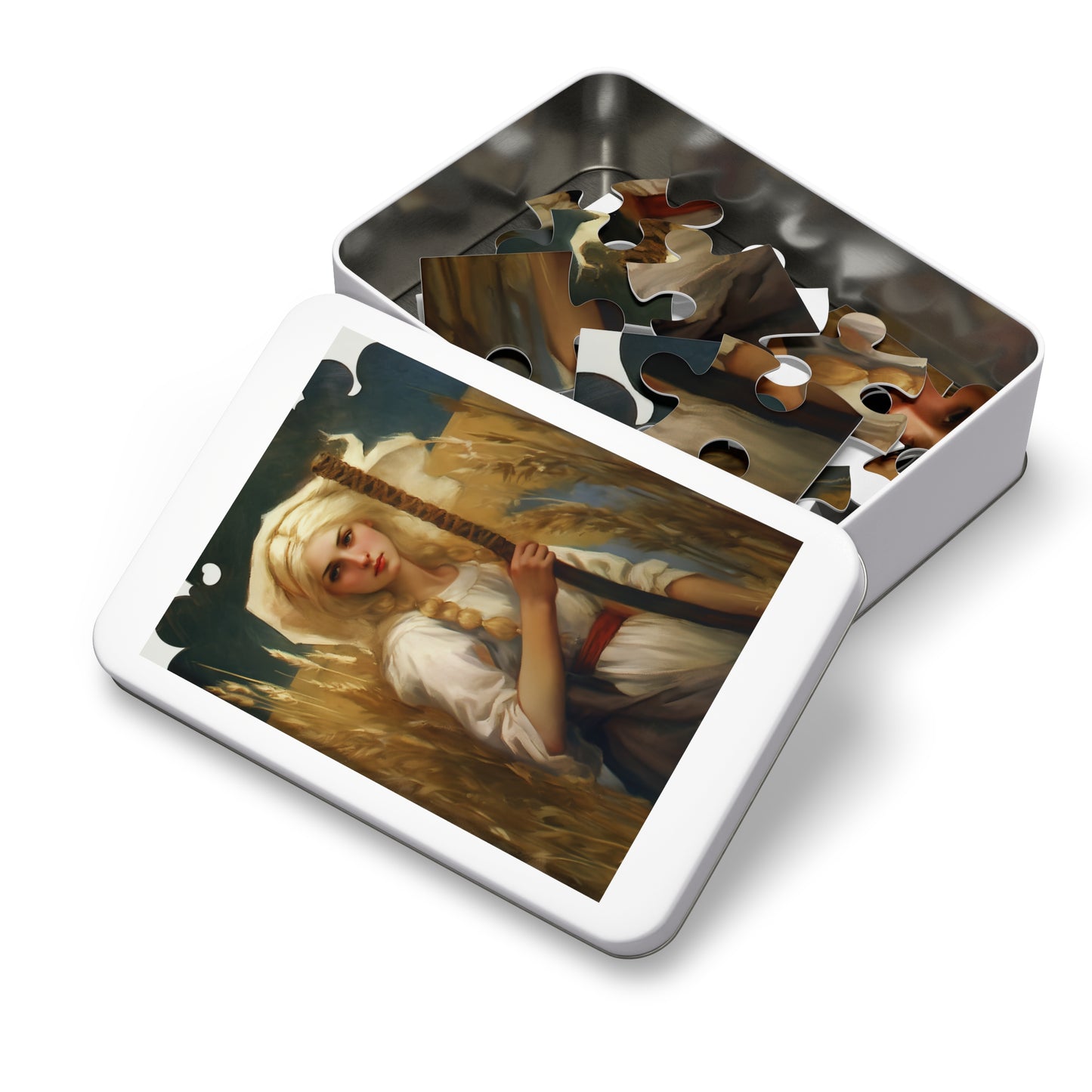 Saint Notburga - Puzzle and Keepsake Tin - Religious Jigsaw Puzzle (30, 110, 252, 500,1000-Piece) - Religious Puzzle