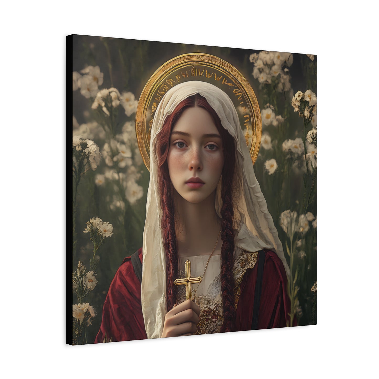 Saint Hilaria - Gallery Wrapped Canvas - Print - Religious Art for your Home - Catholic Art