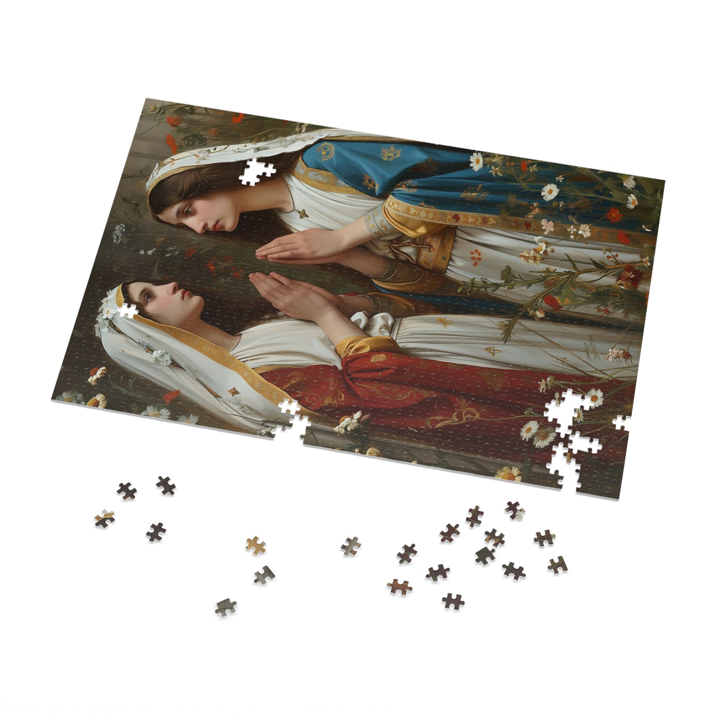 Saints Emiliana and Trasilla - Puzzle and Keepsake Tin - Religious Jigsaw Puzzle (30, 110, 252, 500,1000-Piece) - Religious Puzzle