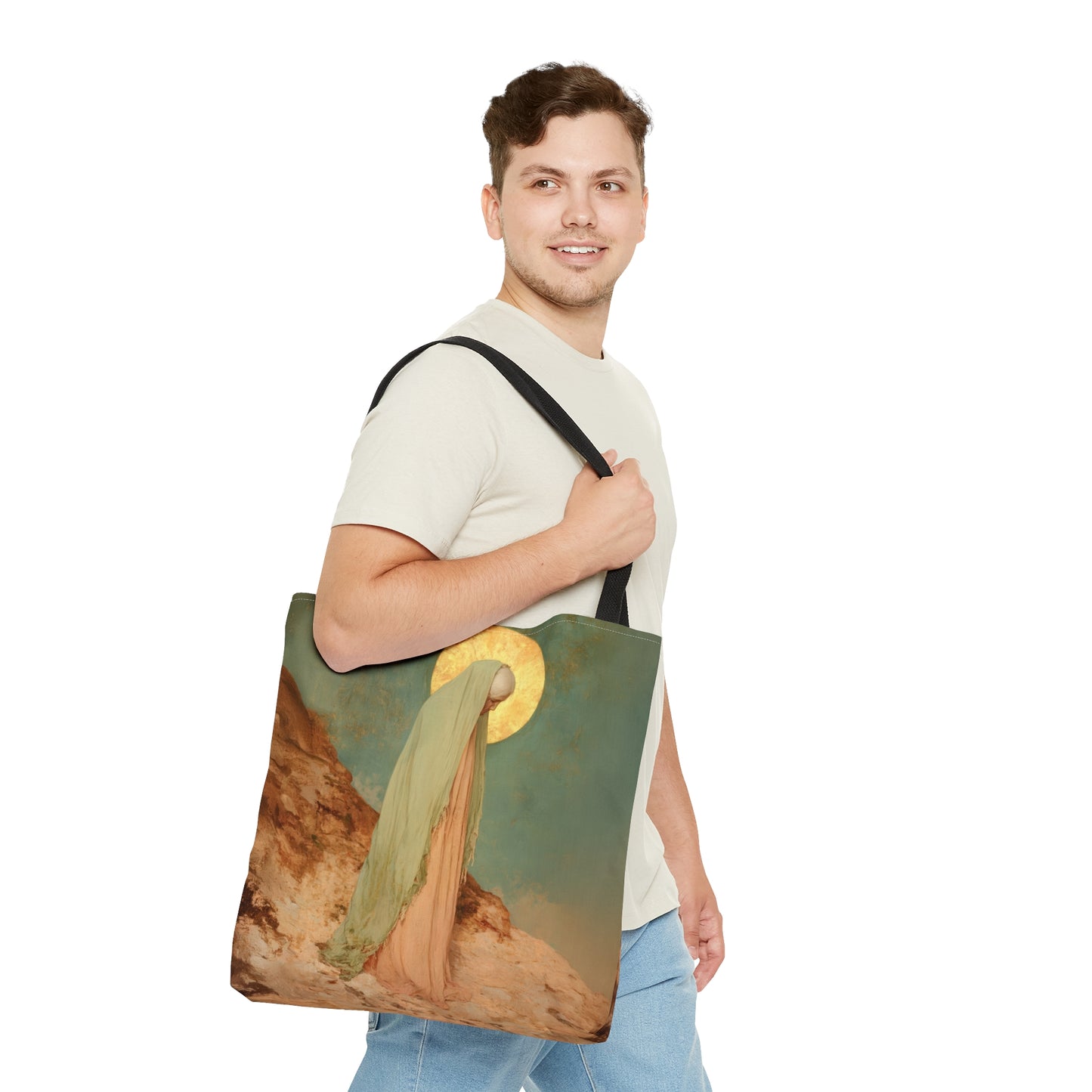 Saint Melania the Elder - Desert Mother - Tote Bag - Large Medium Small Faith Art Bag - Catholic Faith Purse