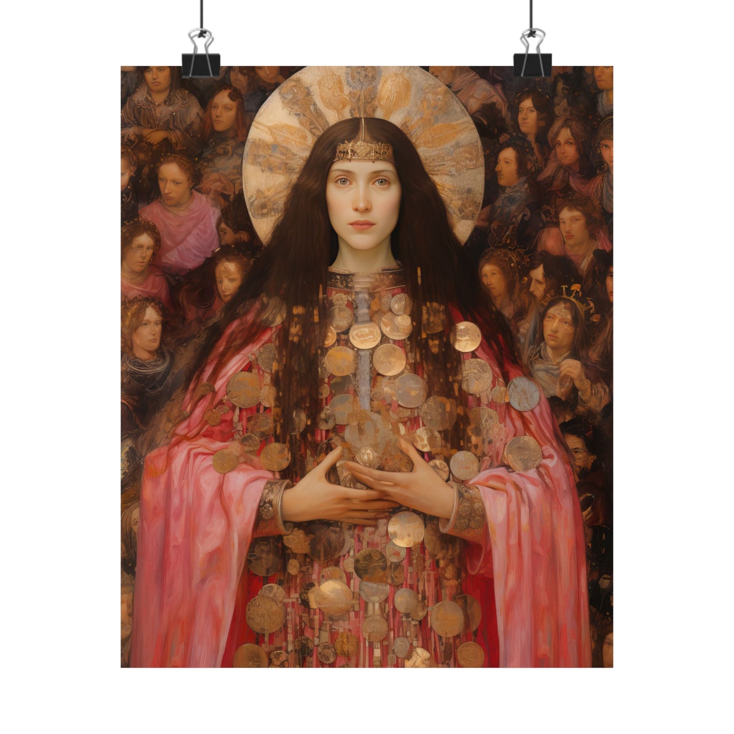 Saint Praxedes Print - Sanctified Souls Print - Multiple Sizes - Premium Matte Vertical Posters