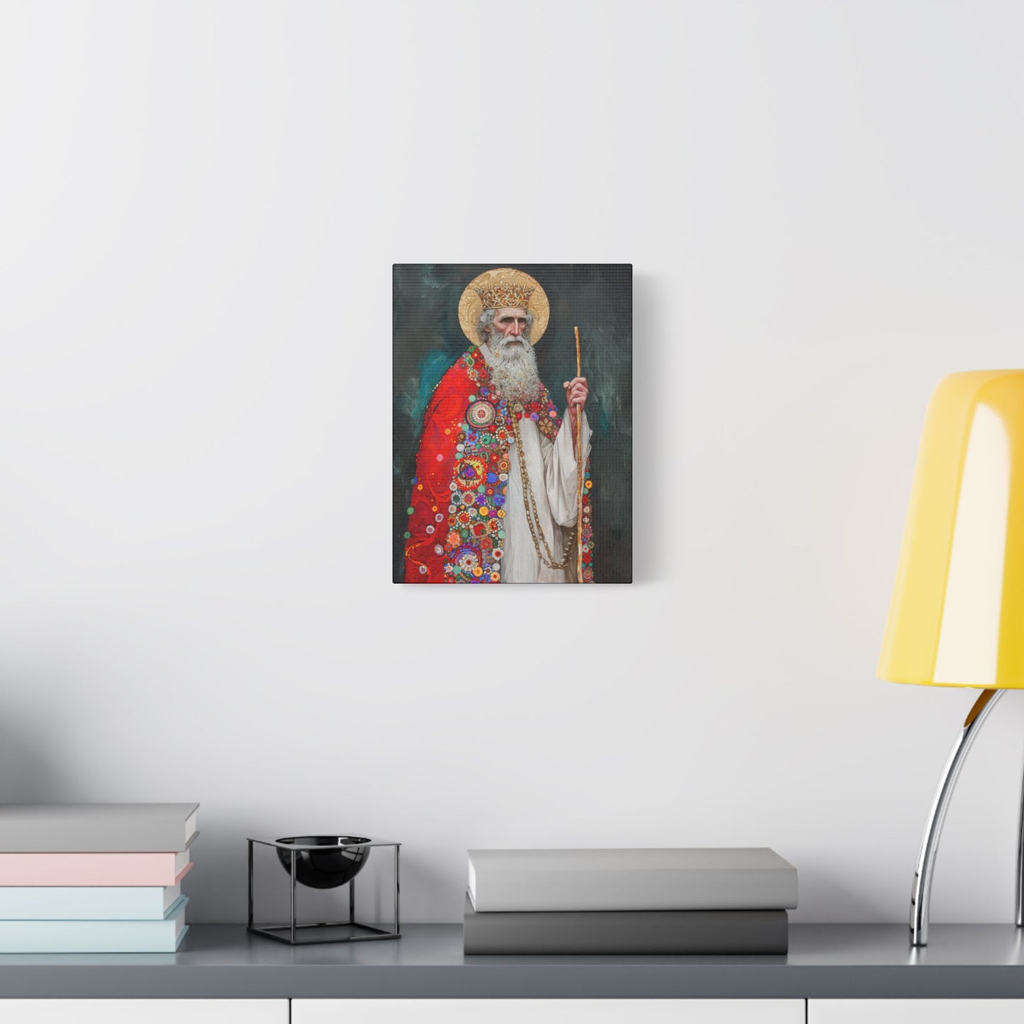 Saint Richard the Pilgrim / Richard of Wessex - Museum Wrapped Canvas - Sanctified Souls Print - Religious Art for your Home