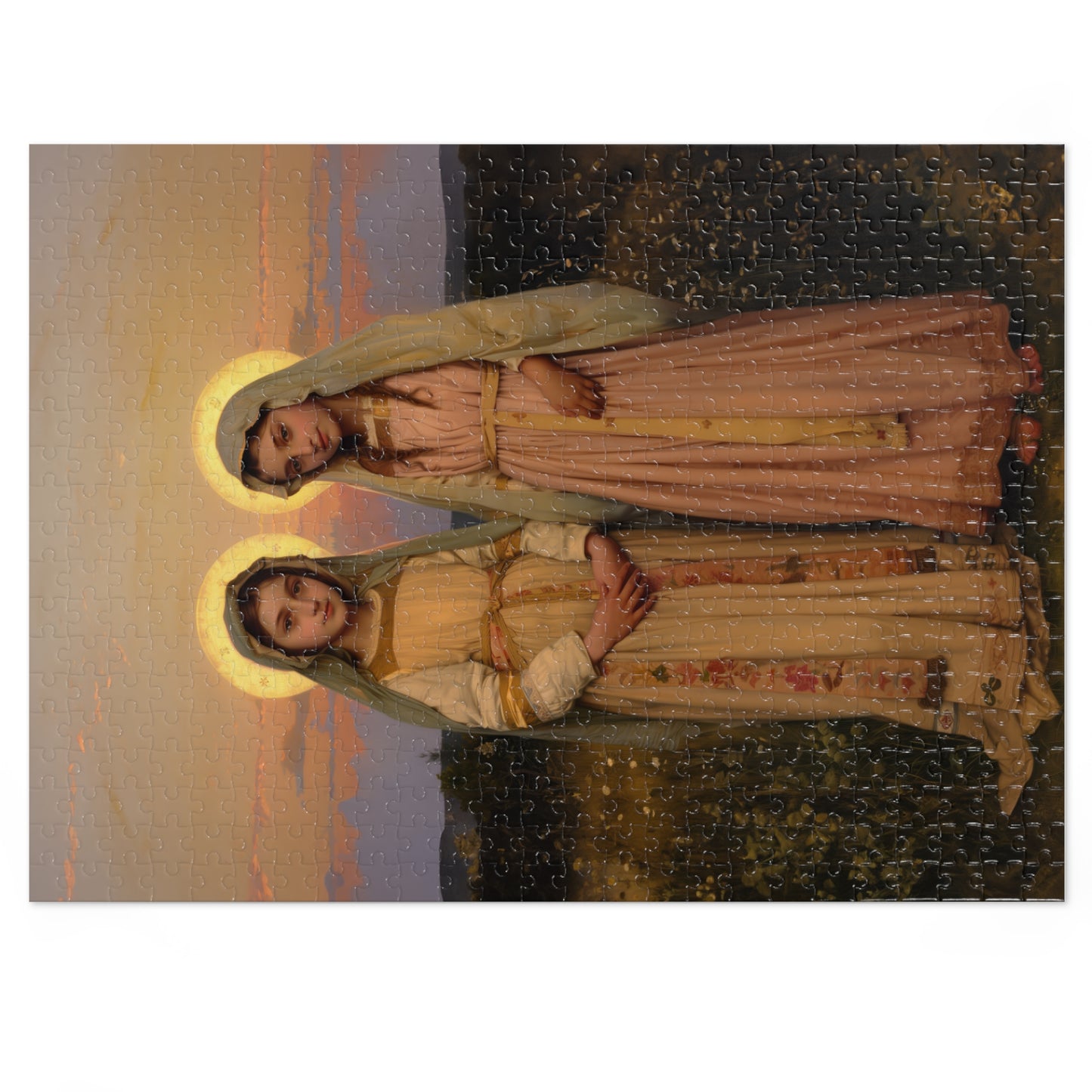 Saints Nunilo and Alodia - Puzzle and Keepsake Tin - Religious (30, 110, 252, 500,1000) - Religious Puzzle - Gifts for Catholic Families