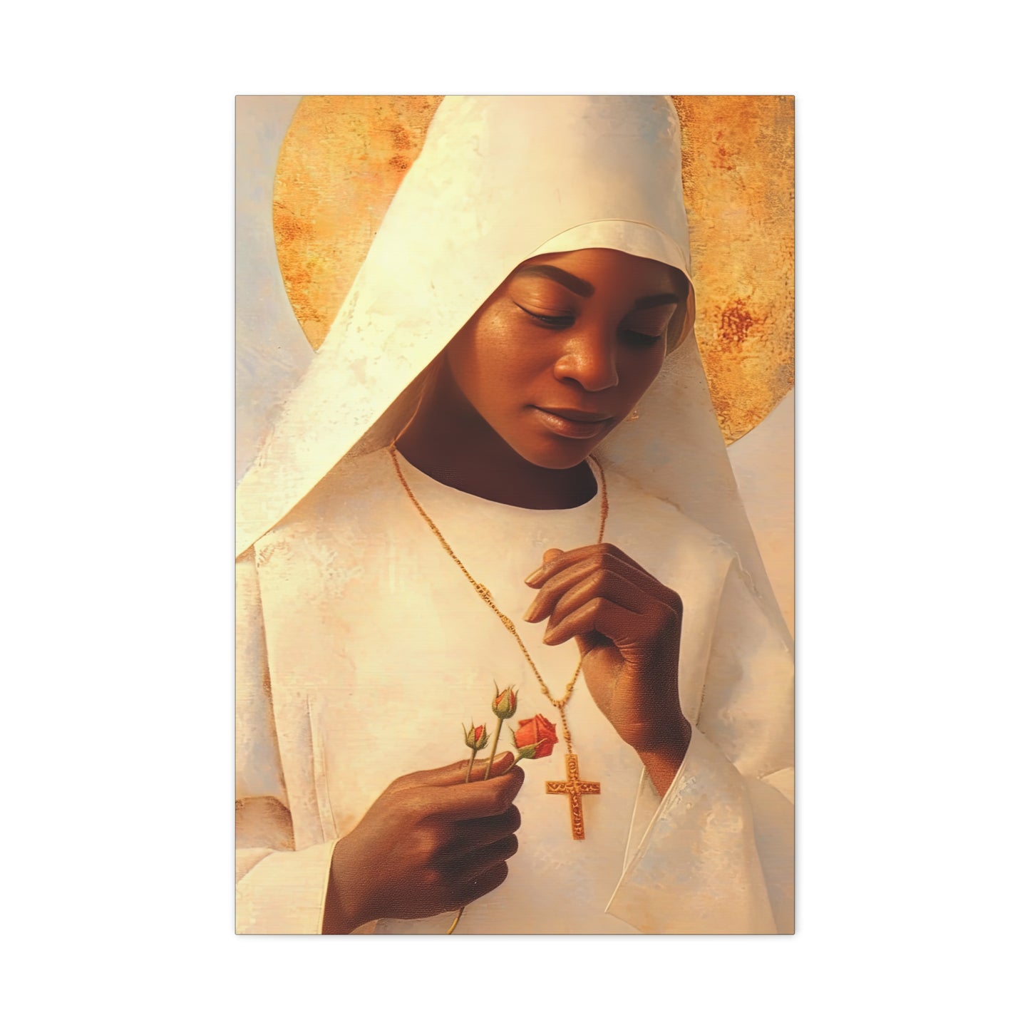 Blessed Marie-Clementine Anuarite Nengapeta - Gallery Wrapped Canvas - Print - Religious Art for your Home - Catholic art print