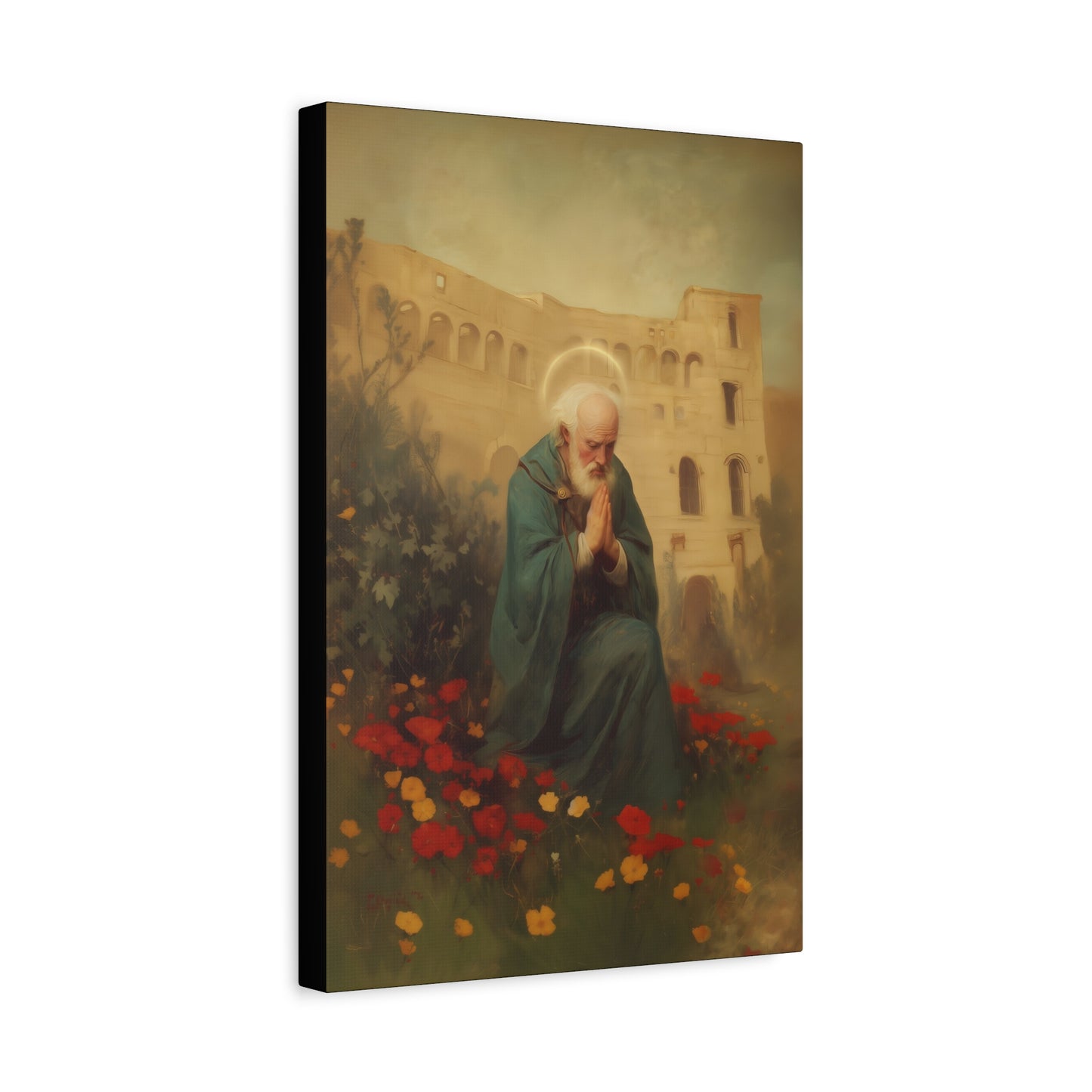 Saint Cyprian - Multiple Sizes - Catholic Home art - Museum Wrapped Canvas - Sanctified Souls Print - Catholic Martyr Art
