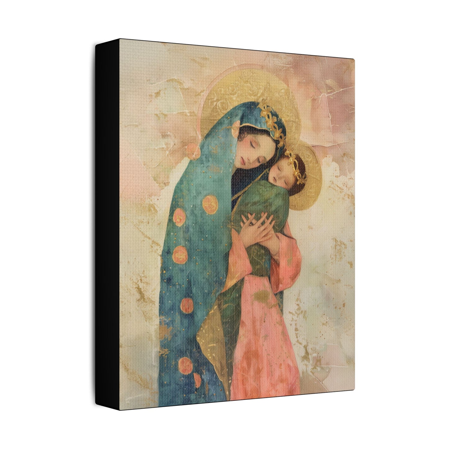 The Sweet Advocate of Souls - Mary, Help of Christians -  Museum Wrapped Canvas Print - Multiple Sizes - Catholic Home art Matte Canvas
