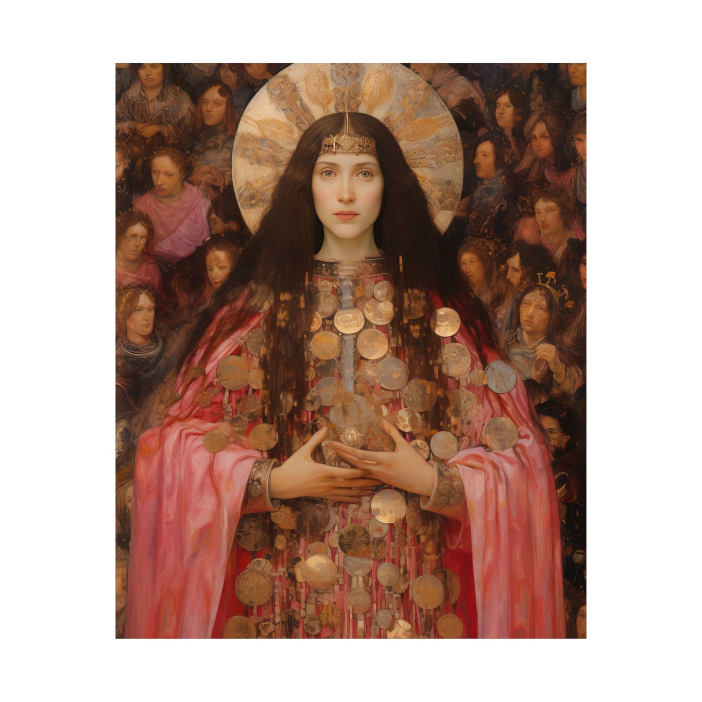 Saint Praxedes Print - Sanctified Souls Print - Multiple Sizes - Premium Matte Vertical Posters
