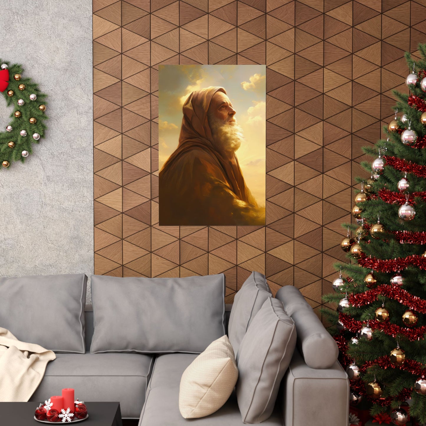 Father Abraham - Sanctified Souls Print - Multiple Sizes - Premium Posters - Catholic Art - Christian Home Decor Artwork