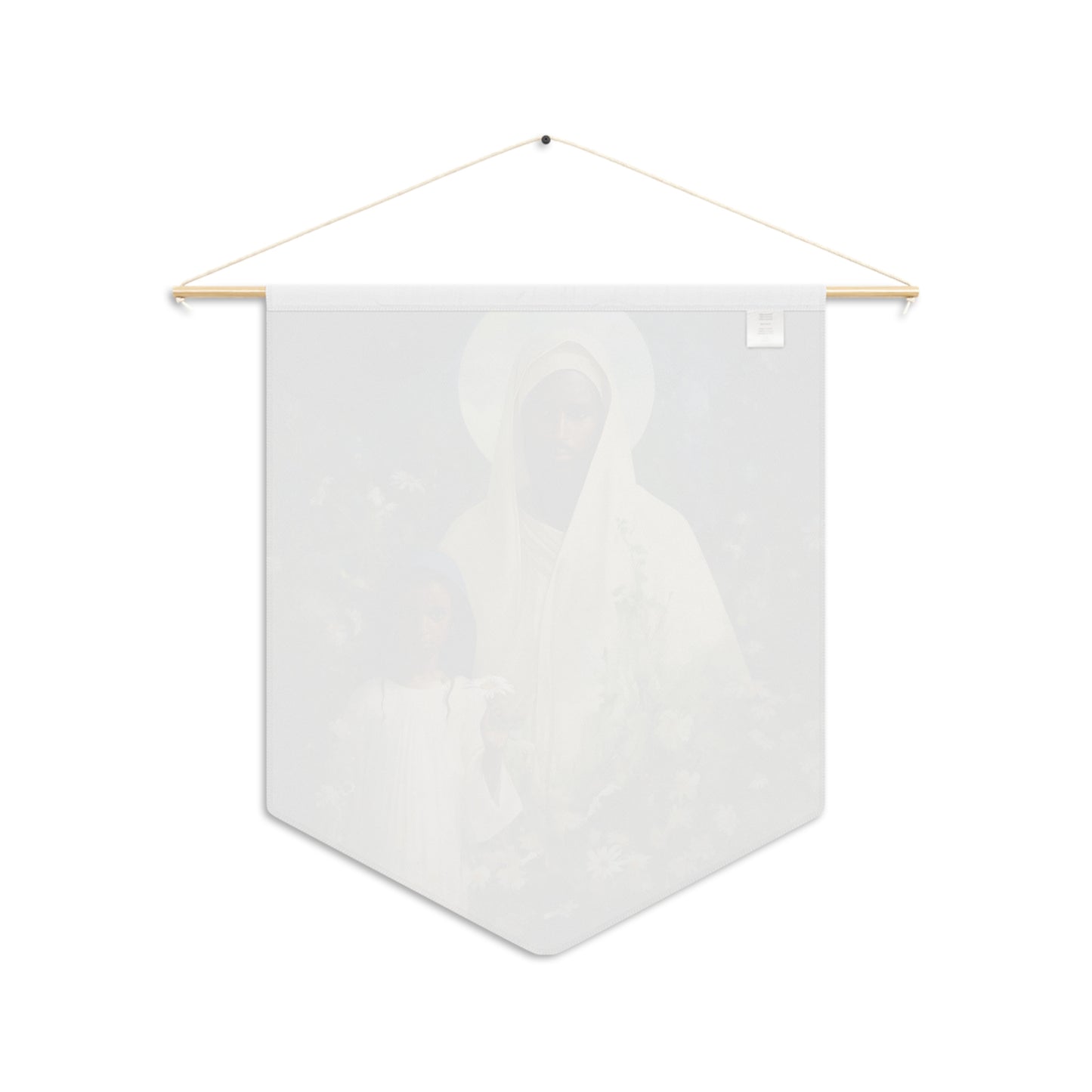 Saint Joachim and Mary Wall Banner / Wall Hanging / Pennant - Father of Virgin Mary - Patron Saint of Fathers - Catholic Art - 18" x 21"